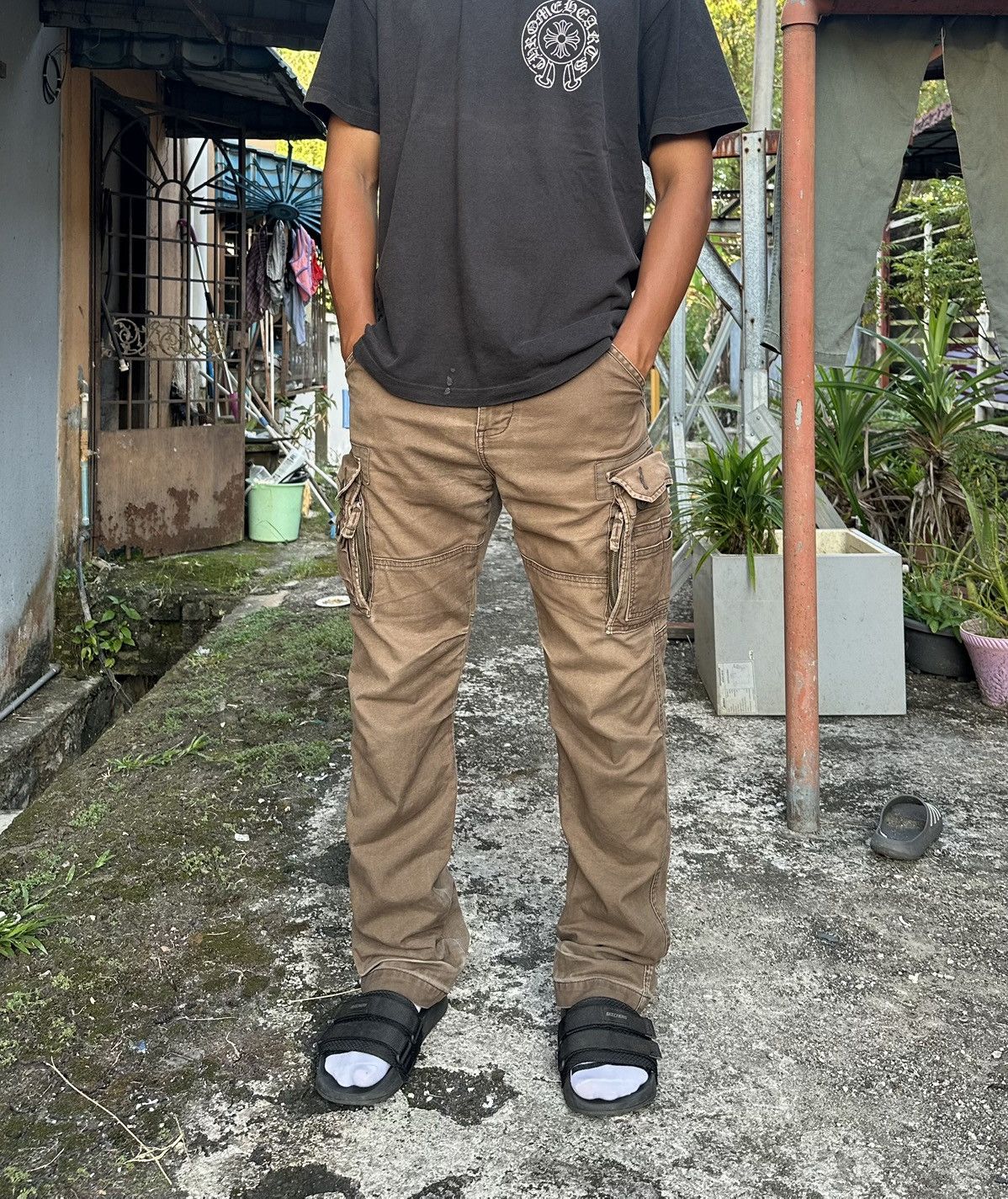 Alpha Industries 🪖Vintage Faded Alpha Industries Brown Cargo Pants Size US 30 / EU 46 - 1 Thumbnail