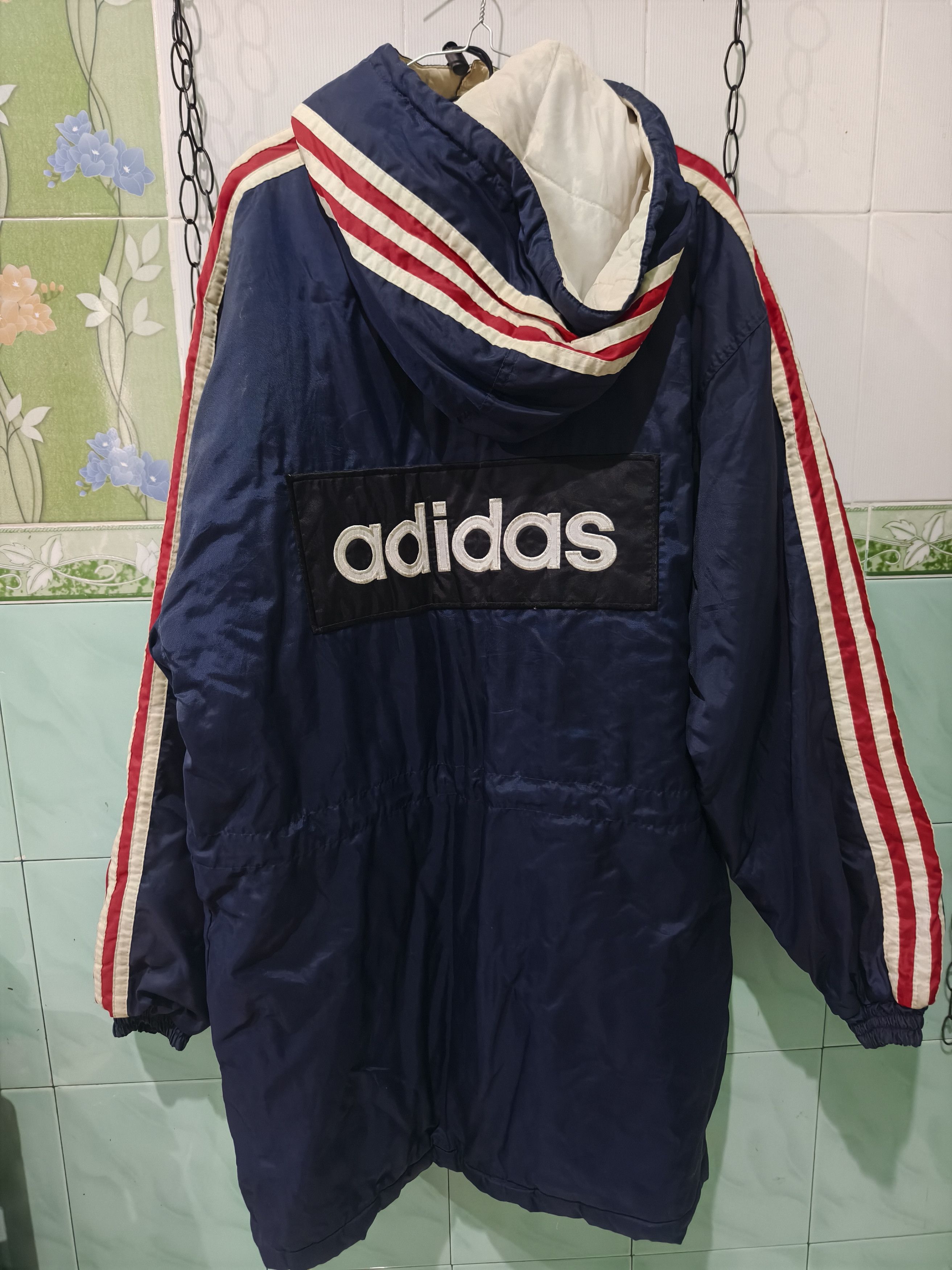 Adidas Adidas vintage jacket stripes Size US XL / EU 56 / 4 - 1 Thumbnail