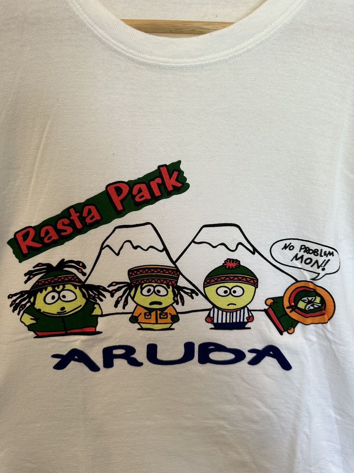 Vintage Vintage South Park Vacation T Shirt Aruba White Size US M / EU 48-50 / 2 - 2 Thumbnail