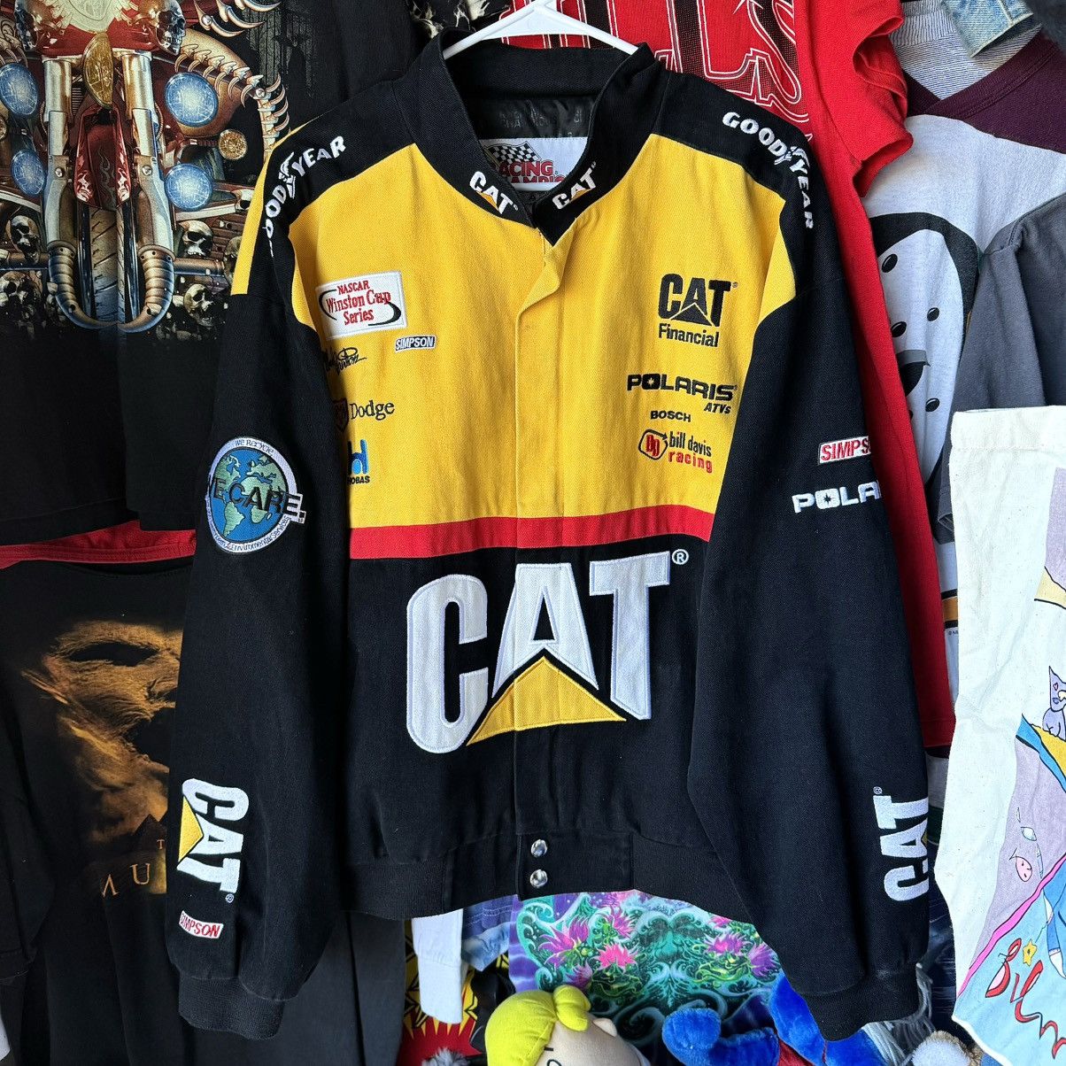 Caterpillar × NASCAR × Vintage Caterpillar Ward Burton Vintage 90s NASCAR Racing Jacket 90s Size US M / EU 48-50 / 2 - 2 Thumbnail