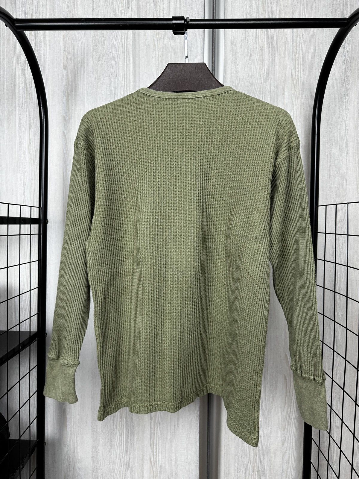 Levi's Vintage Clothing Levis vintage 90s khaki green pocket logo long sleeve tee Size US M / EU 48-50 / 2 - 9 Thumbnail