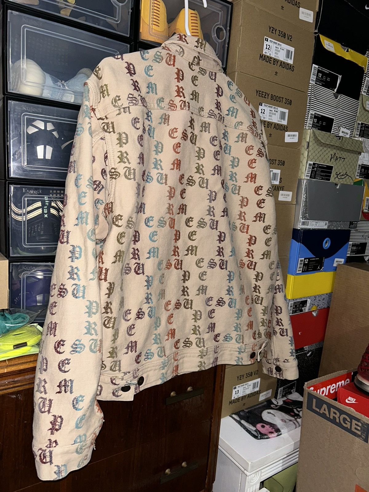 Supreme Supreme Gradient Jacquard Denim Work Jacket SS22 Medium VNDS Size US M / EU 48-50 / 2 - 6 Thumbnail