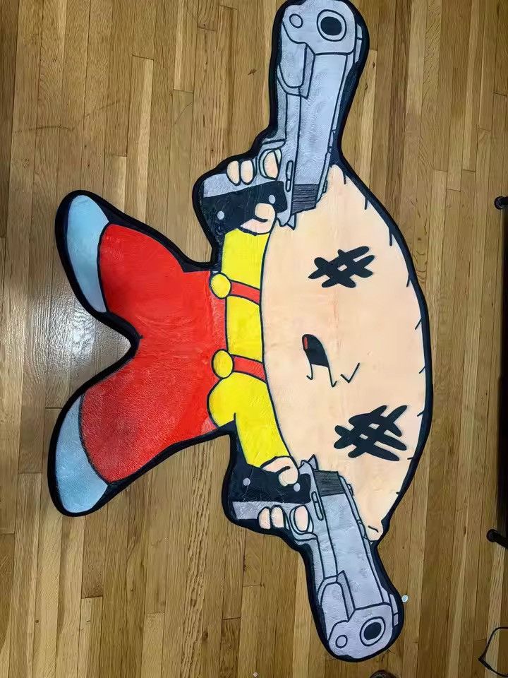 Japanese Brand Cartoon Pistol Rug Carpet size 40 X 60 cm Size ONE SIZE - 4 Thumbnail