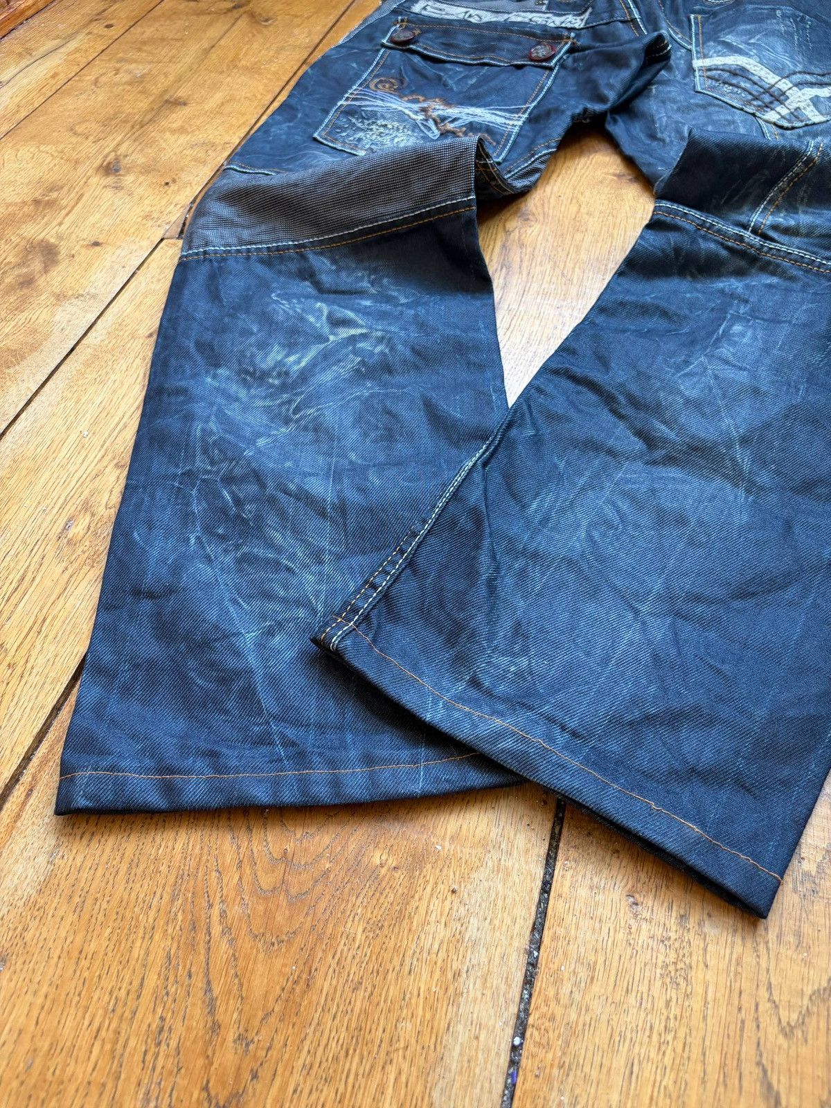 Other Bar "Magic of Denim" Avant-Garde Straight Leg Jeans Size US 33 - 9 Thumbnail