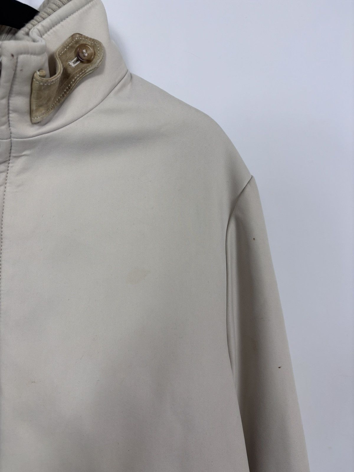 Alfred Dunhill Dunhill Men’s 2 in 1 Insulated Beige Collared Zip Up Jacket Size US M / EU 48-50 / 2 - 8 Thumbnail