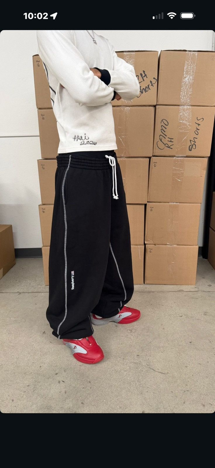 The GV Gallery Gv Gallery Black Berry Med Sweatpants Size US 40 / EU 56 - 2 Thumbnail