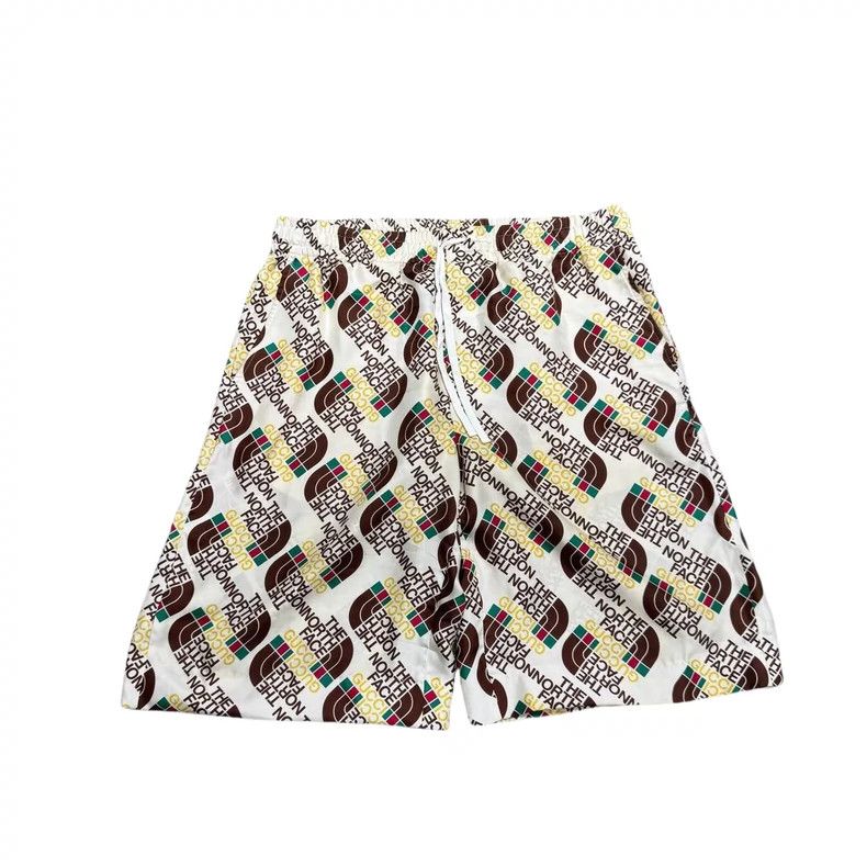 Gucci Gucci Tnf co-branded full-print mulberry silk shorts 2502-N Size US 34 / EU 50 - 1 Thumbnail
