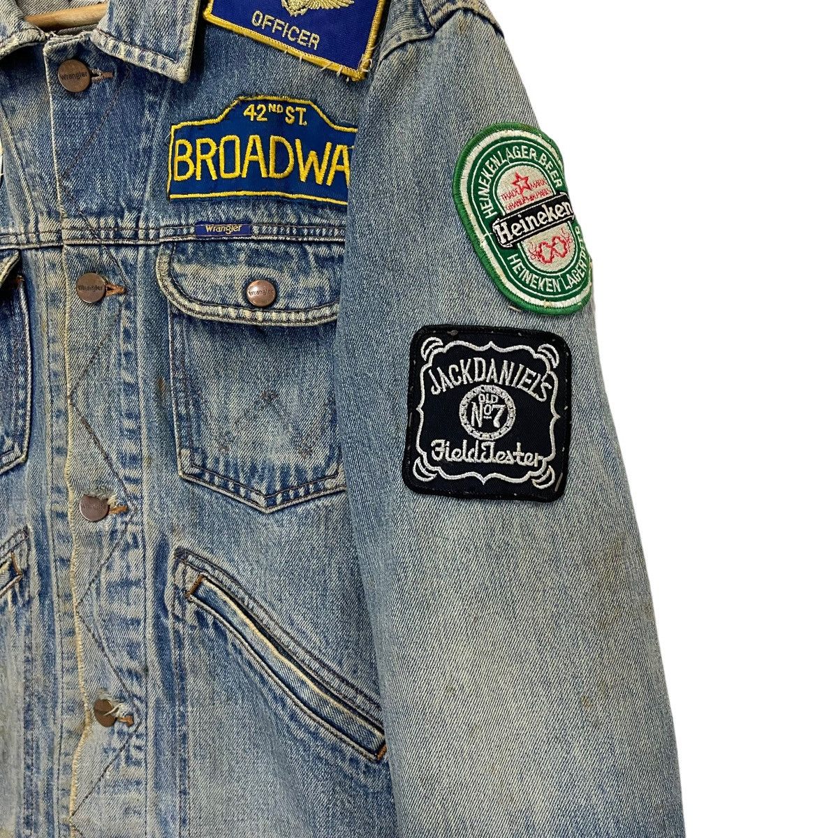 Wrangler Vintage Wrangler Pachwork Trucker Denim Jacket Size US M / EU 48-50 / 2 - 6 Thumbnail