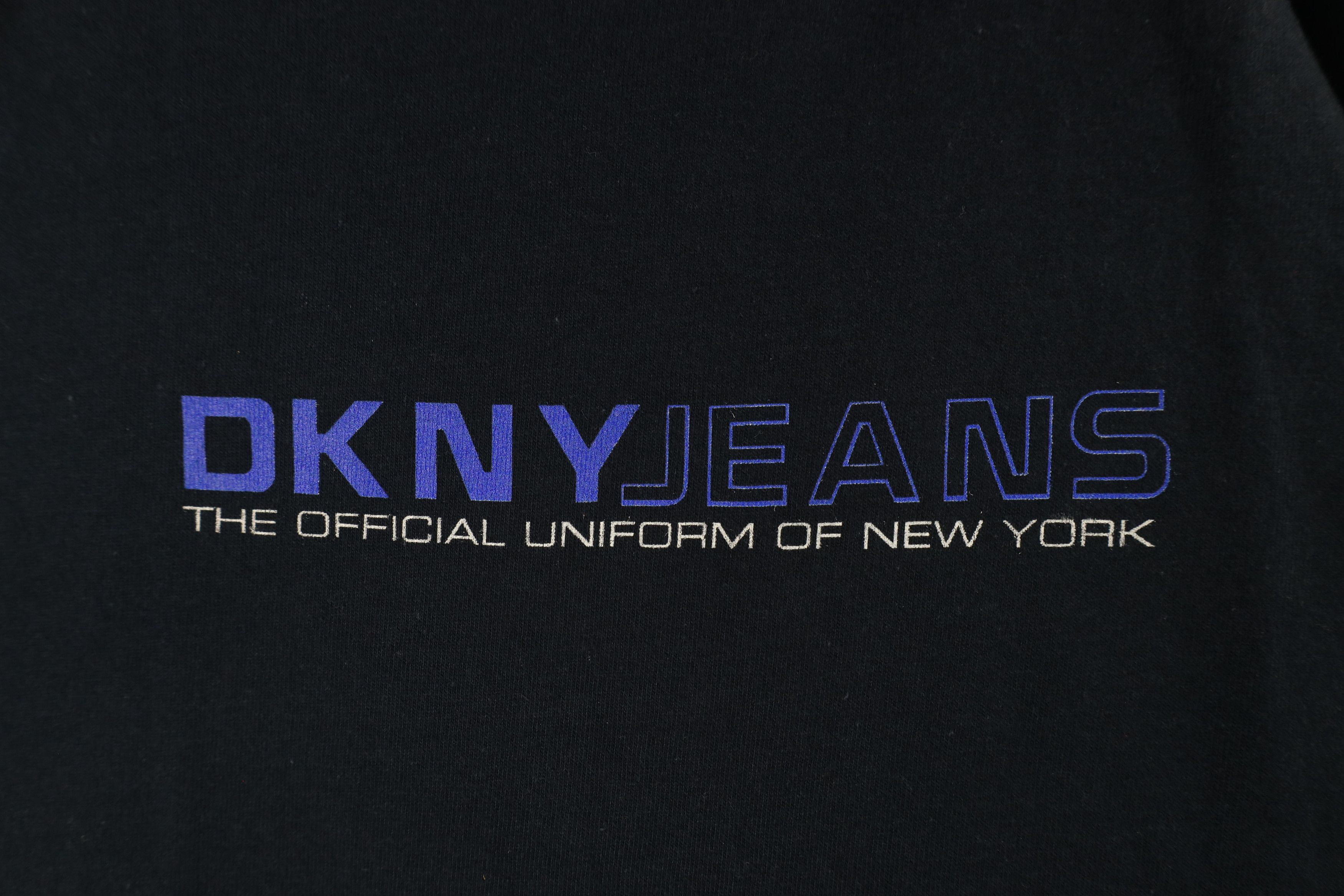 DKNY × Vintage Deadstock Vintage 90s DKNY Short Sleeve T-Shirt Blue USA Size XL / US 12-14 / IT 48-50 - 8 Thumbnail