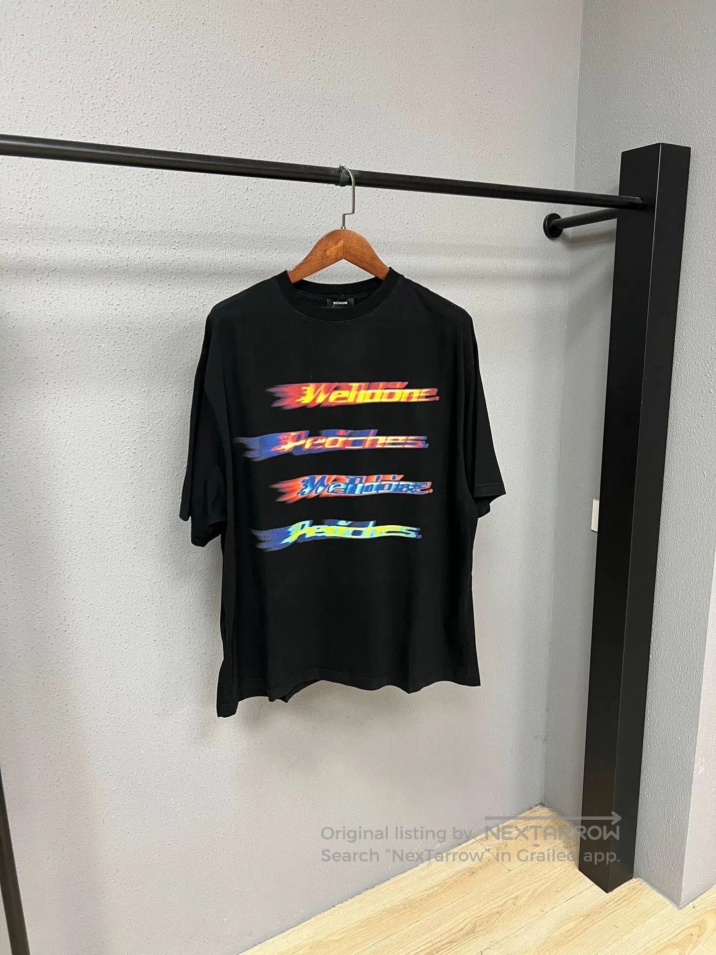 WE11DONE we11done short sleeve black t. Size US L / EU 52-54 / 3 - 1 Thumbnail