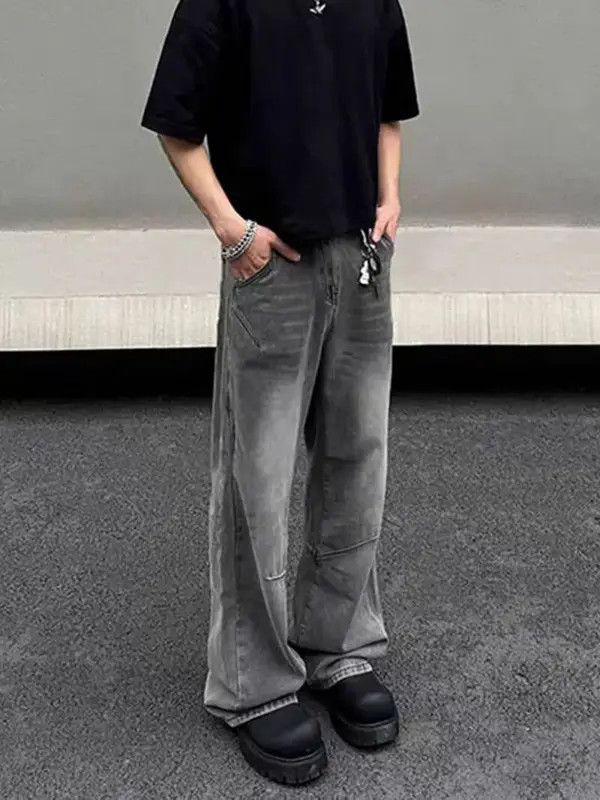 Japanese Brand VIBE Vintage washed straight leg baggy jeans Size US 32 / EU 48 - 5 Thumbnail
