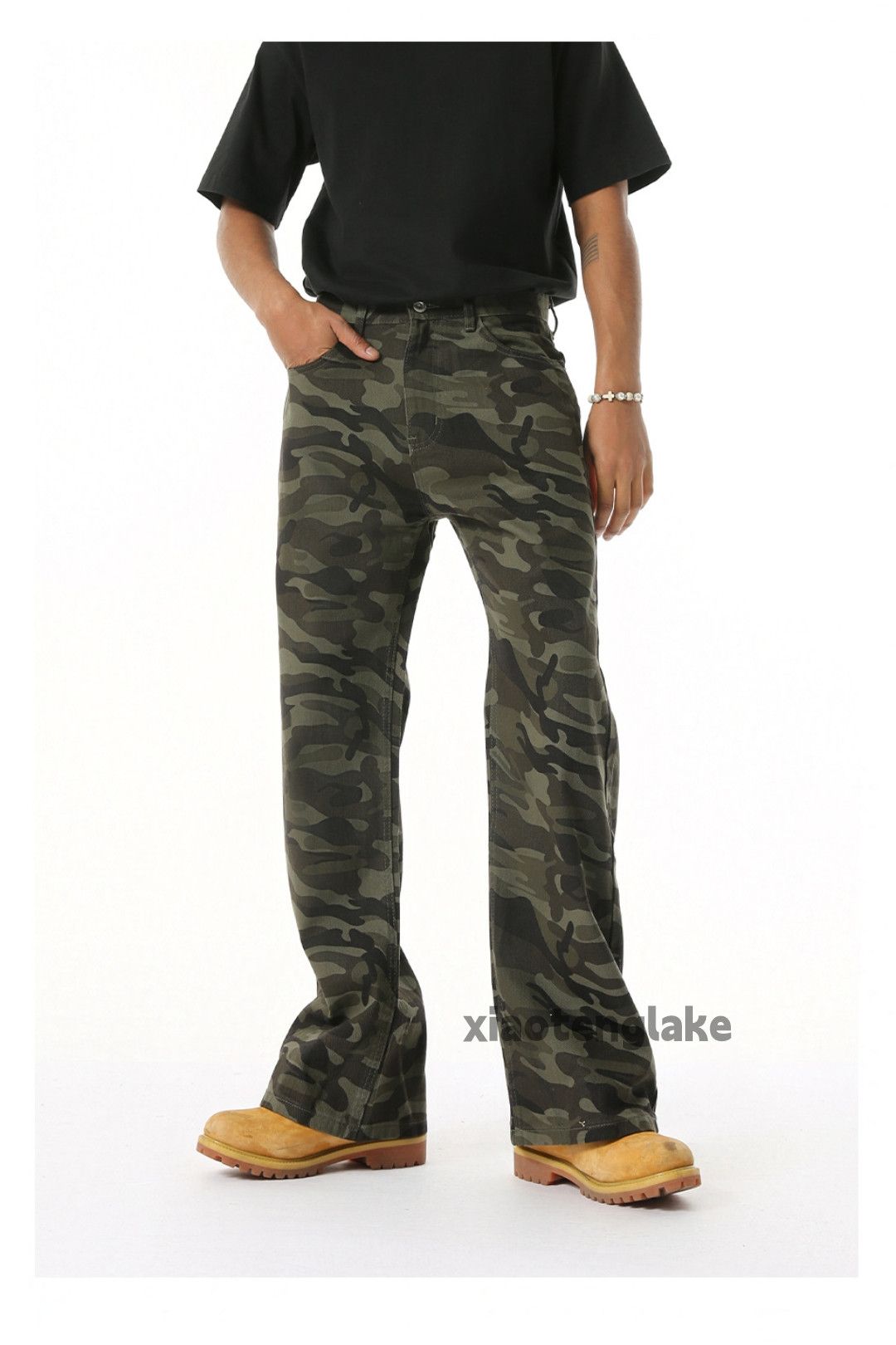 Japanese Brand xz vintage full pattern camo hiphop yuppie jeans Size US 30 / EU 46 - 8 Thumbnail