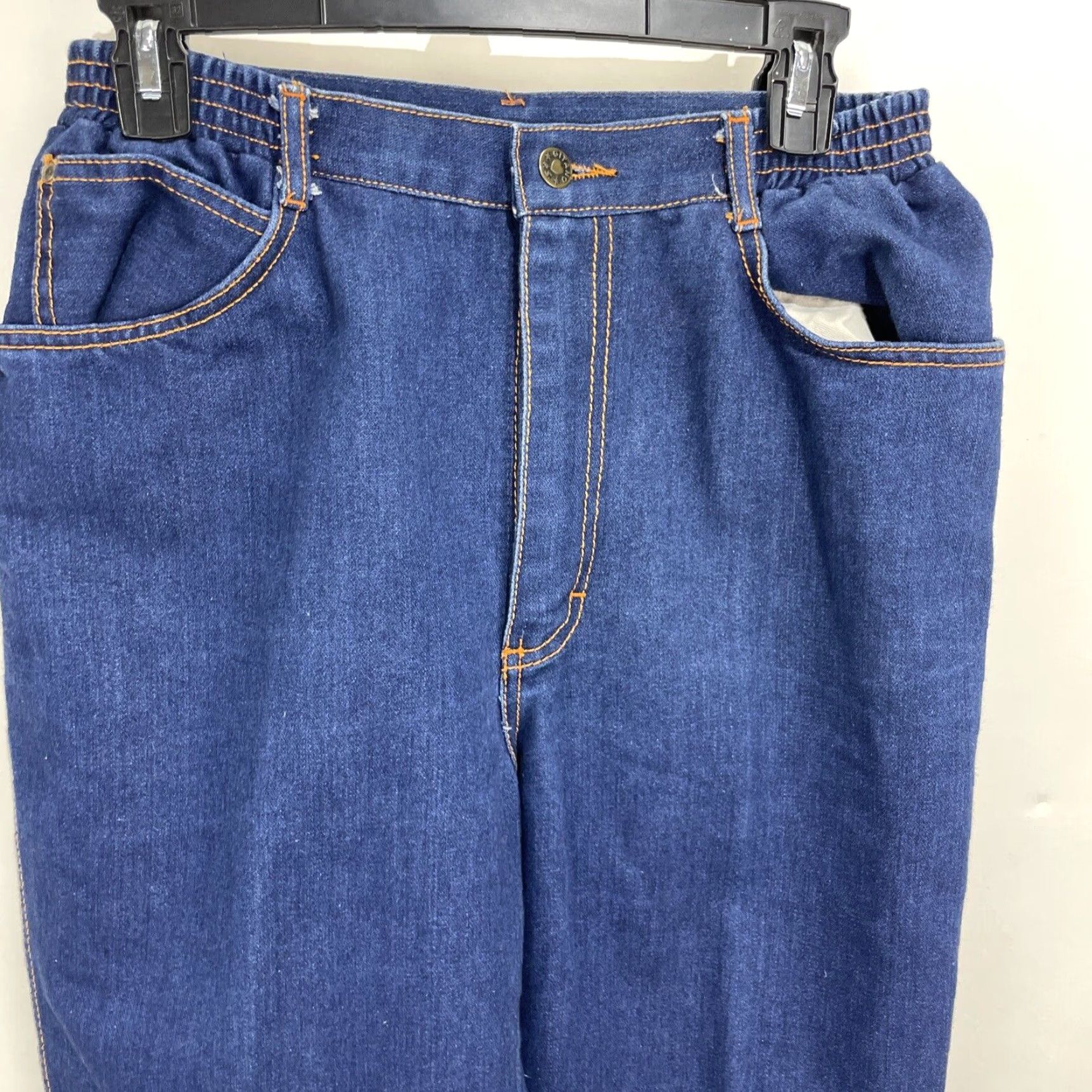 Vintage VINTAGE Gitano Denim Jeans High Waist Womens 16 Dark Stretch 80s Regular Fit Jeans Women Blue Size 38" / US 16 / IT 52 - 2 Thumbnail