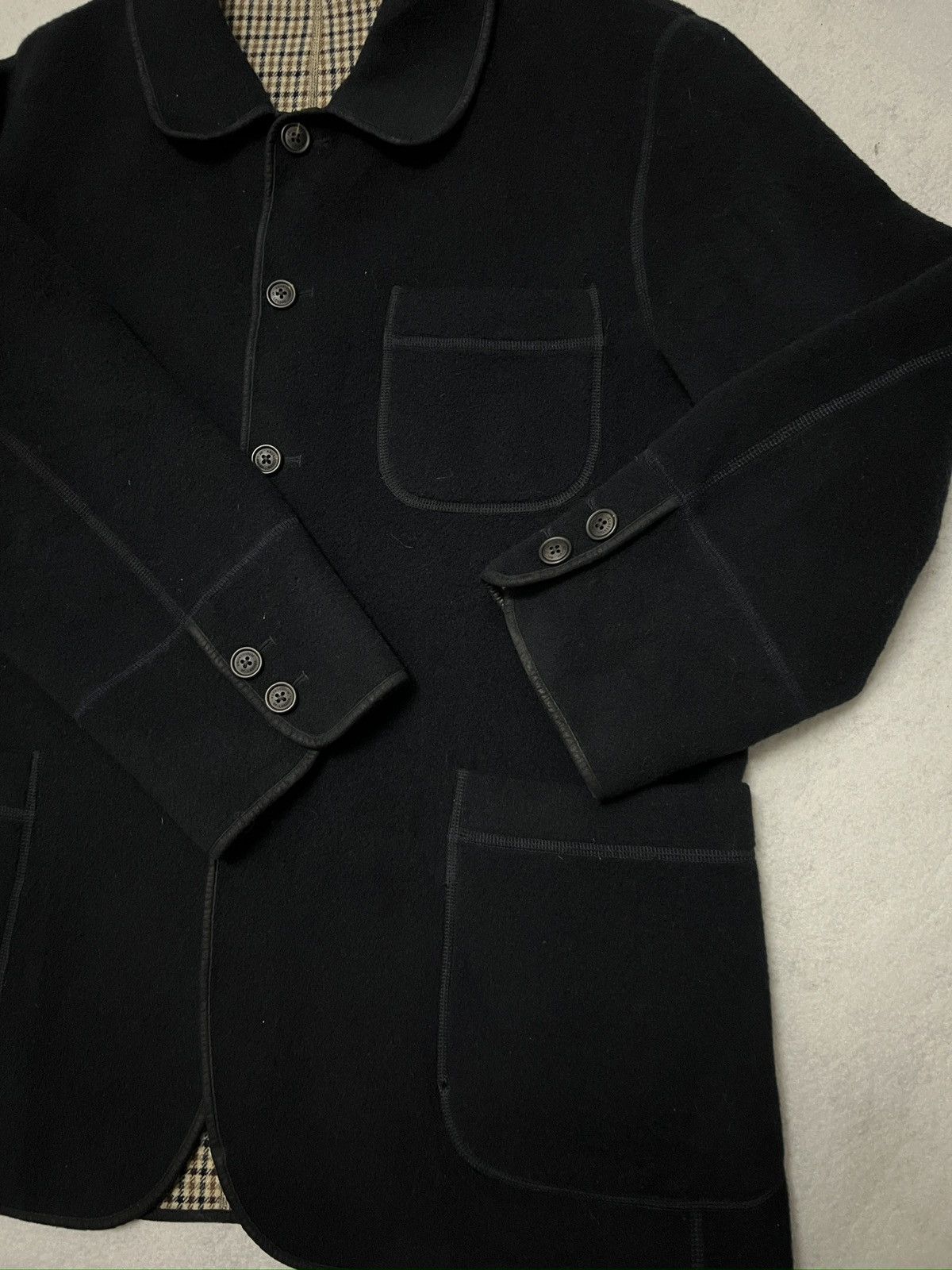 Aquascutum 537. Aquascutum Single Breasted Wool Jacket Navy Size US L / EU 52-54 / 3 - 3 Thumbnail