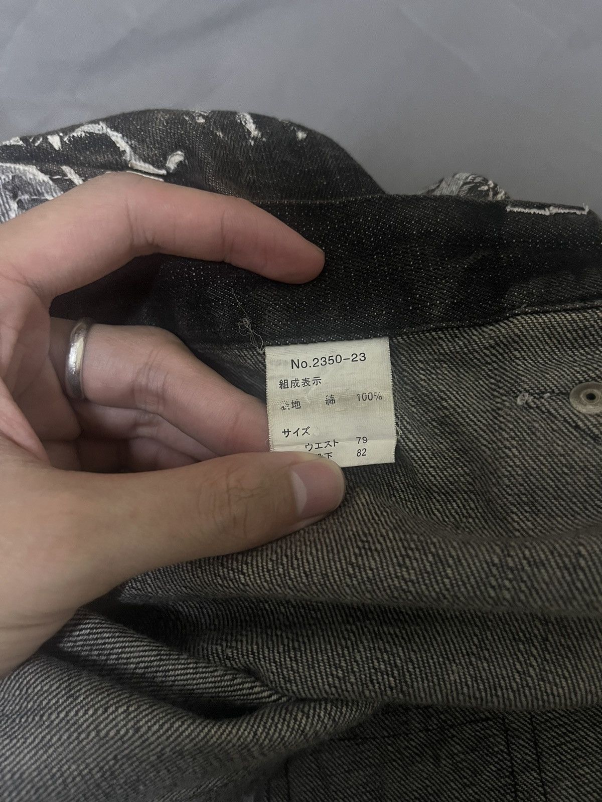 BERNINGS SHO 2000s Berning Sho Avant-Garde Flared Jeans Size US 32 / EU 48 - 12 Thumbnail
