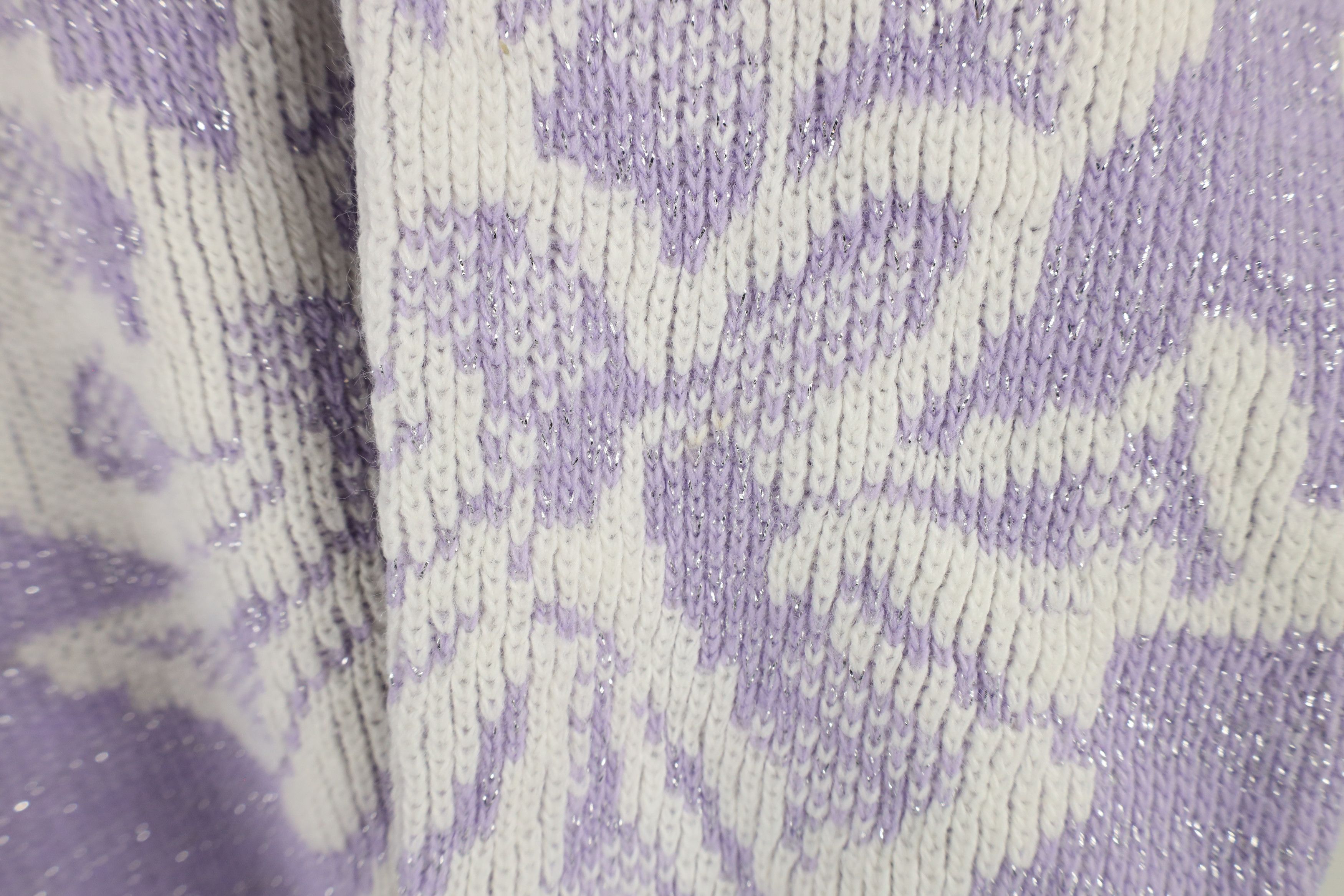 Vintage Vintage 80s 90s Fairy Kei Kawaii Flower Knit Sweater USA Size L / US 10 / IT 46 - 6 Thumbnail