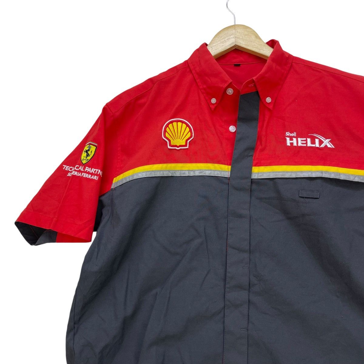 Ferrari 🗣️Vintage Shell X Ferrari Shirt Button Up Size US M / EU 48-50 / 2 - 5 Thumbnail