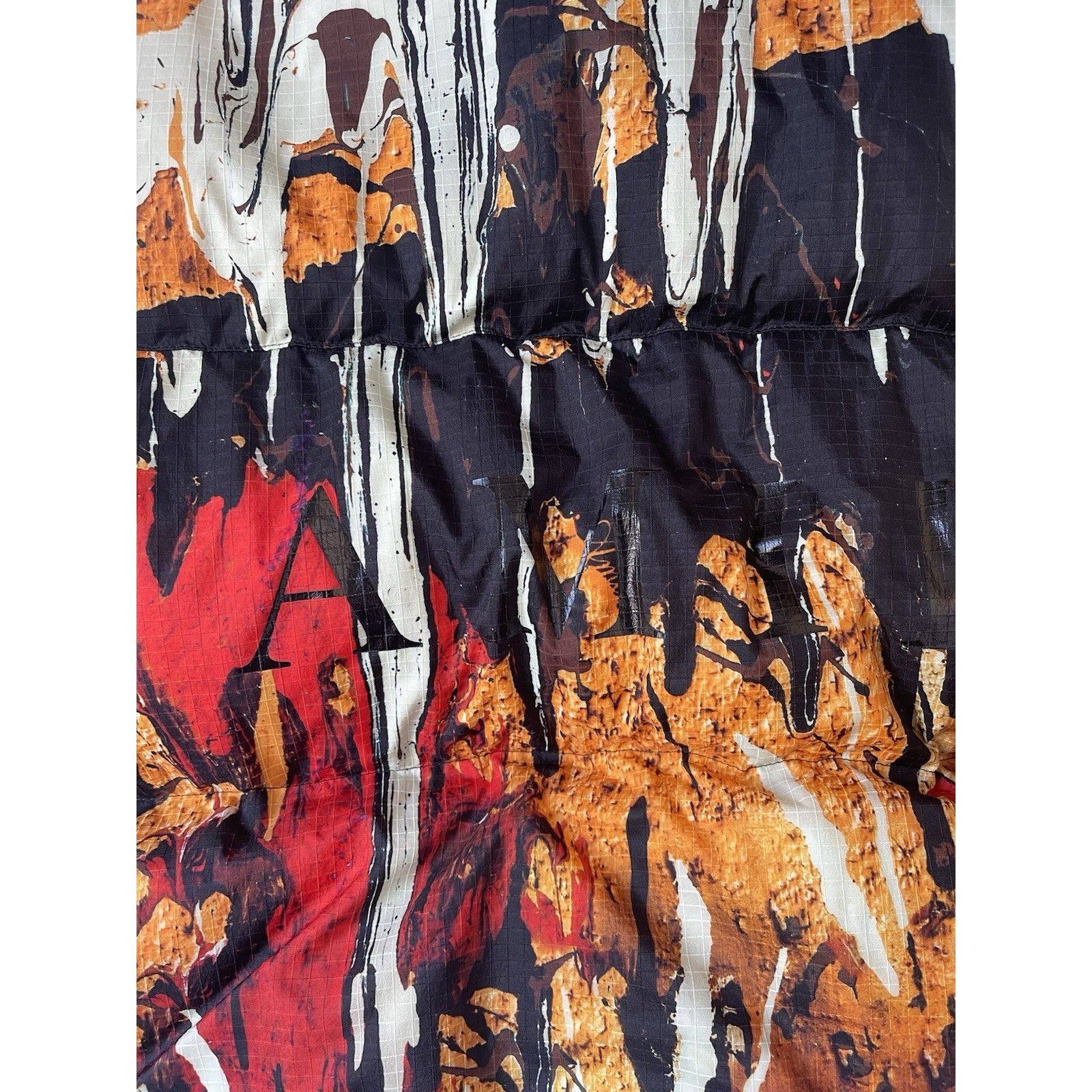 Amiri AMIRI NWT Abstract Paint Splatter Hooded Down Ripstop Puffer Size US L / EU 52-54 / 3 - 5 Thumbnail