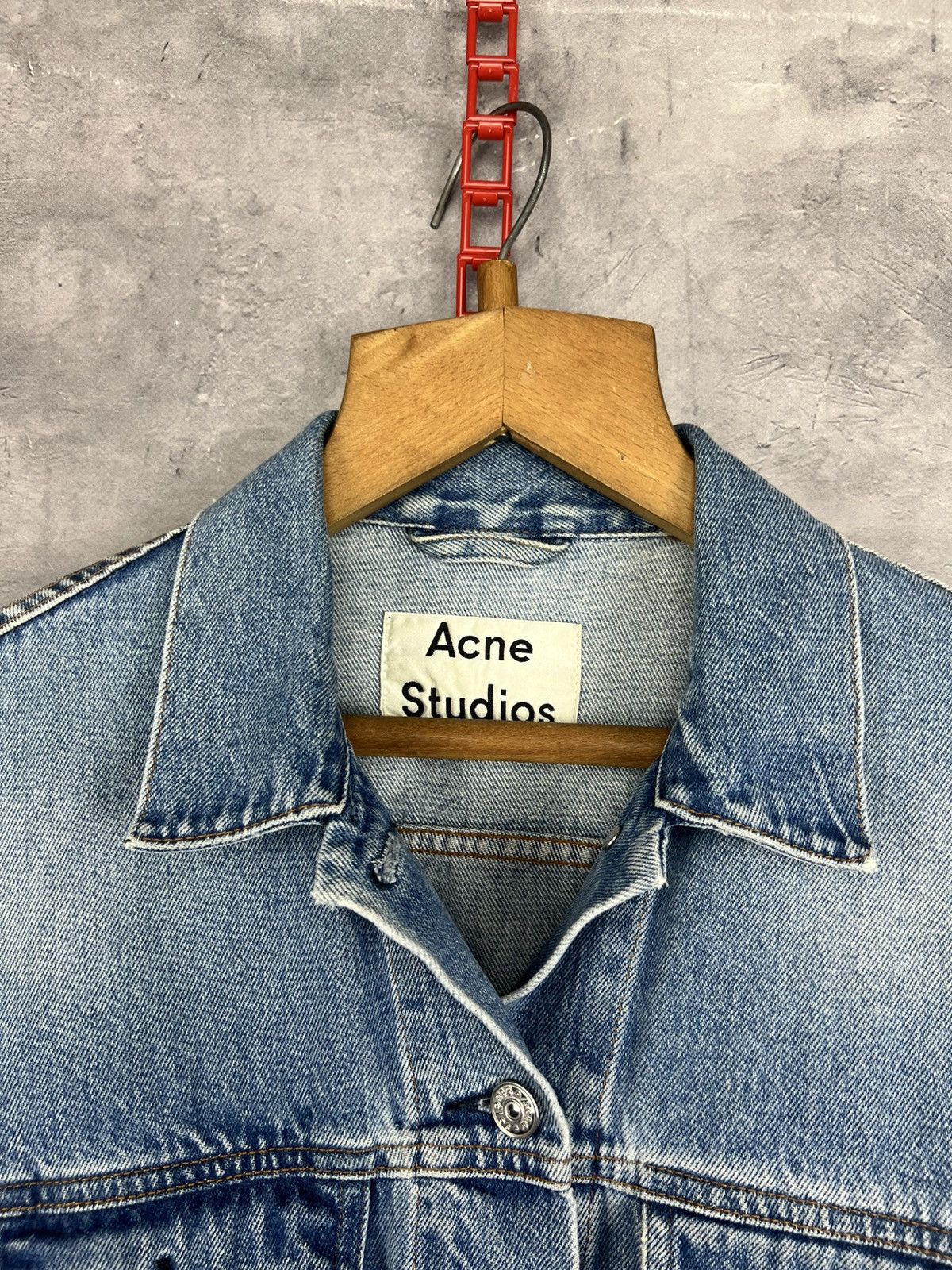 Acne Studios Acne Studios Women’s Lab Nt Mid Vtg Denim Jacket Size 34 Size XXS / US 00 / IT 34 - 8 Thumbnail