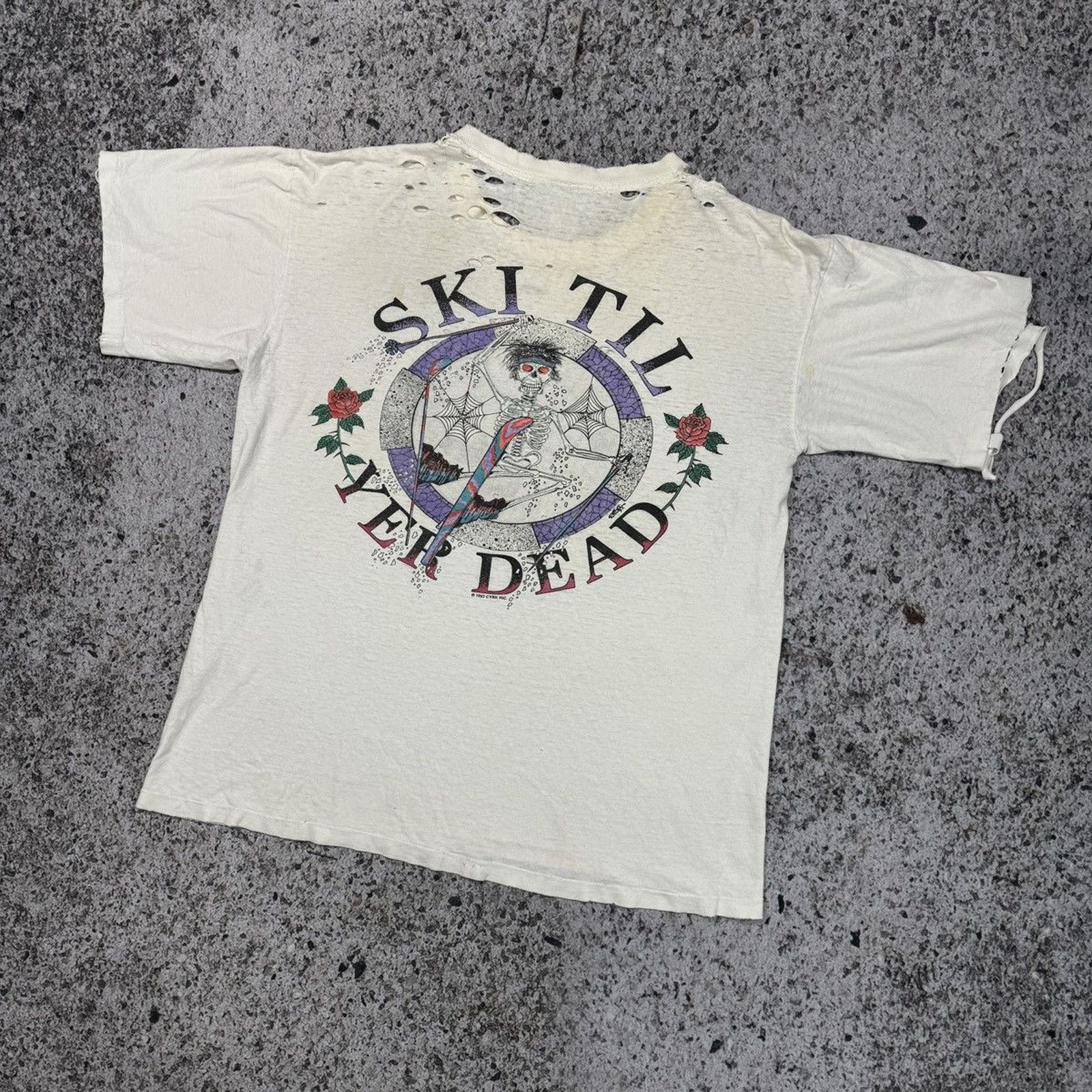 Band Tees Thrashed Faded Distressed Grateful Dead Shirt ERD Grunge Size US XL / EU 56 / 4 - 8 Thumbnail