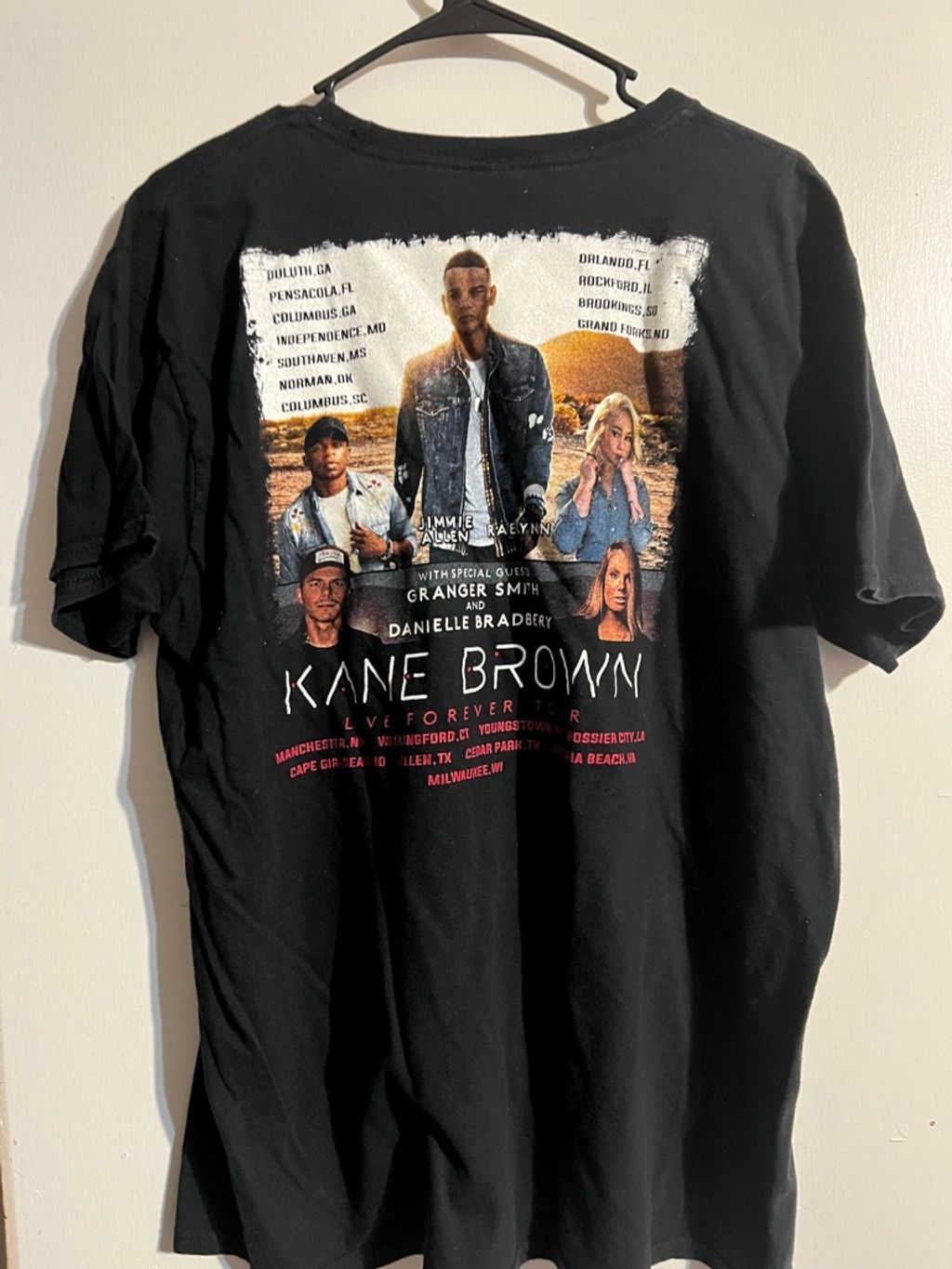 Gildan Men's Gildan Black Kane Brown Live Forever Tour Tee XL Size US XL / EU 56 / 4 - 2 Thumbnail