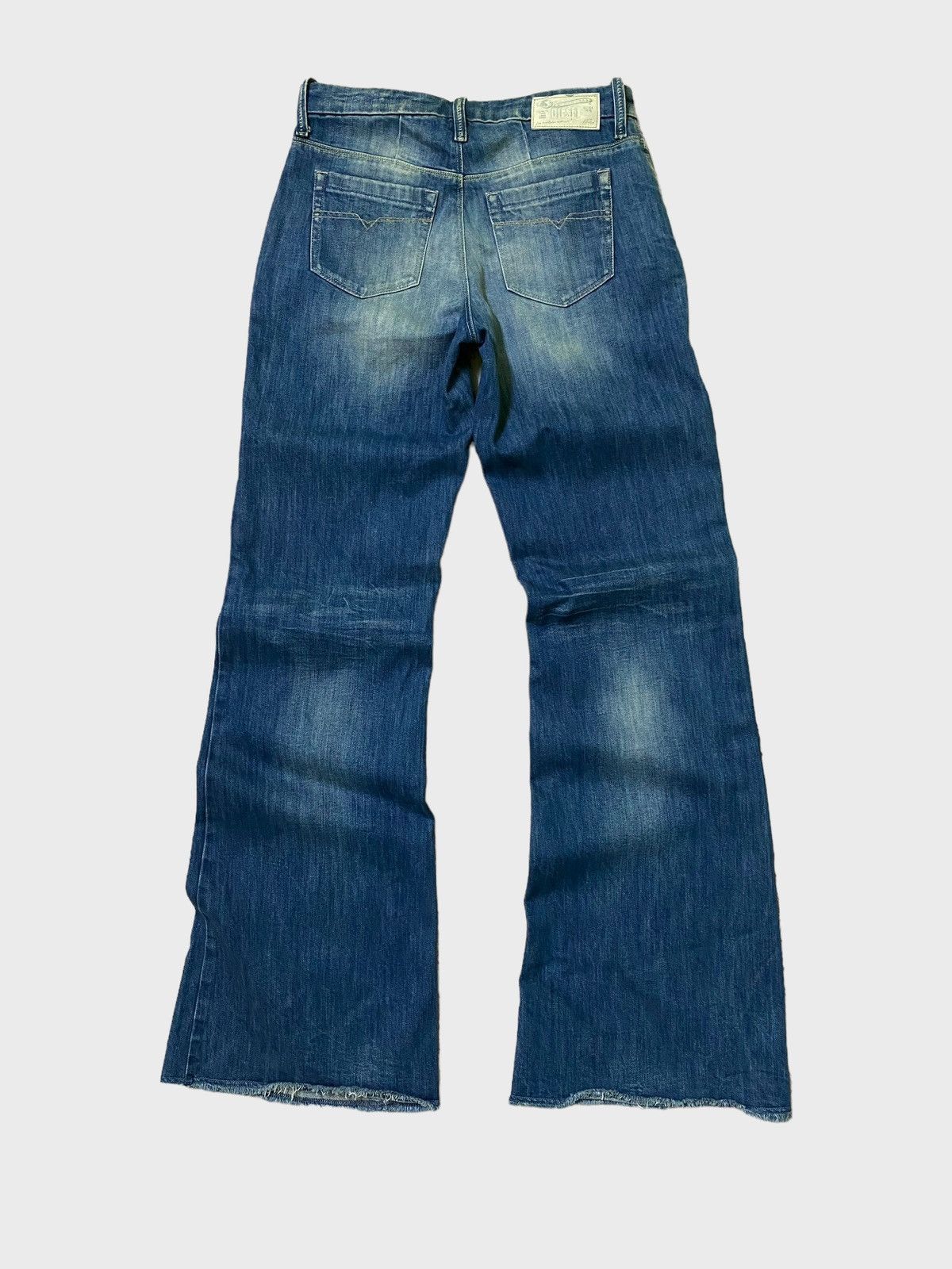 Diesel Flared Balenciaga Style Diesel Washed Wide legs Jeans 90s Size US 27 - 2 Thumbnail