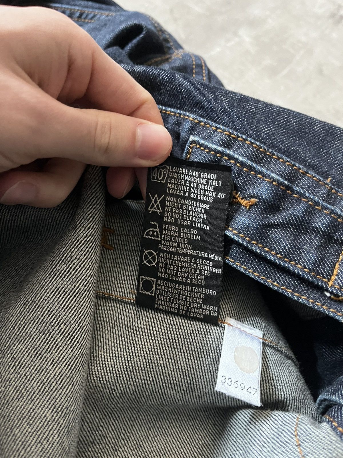 Vintage Stone Island denim jeans jacket rare