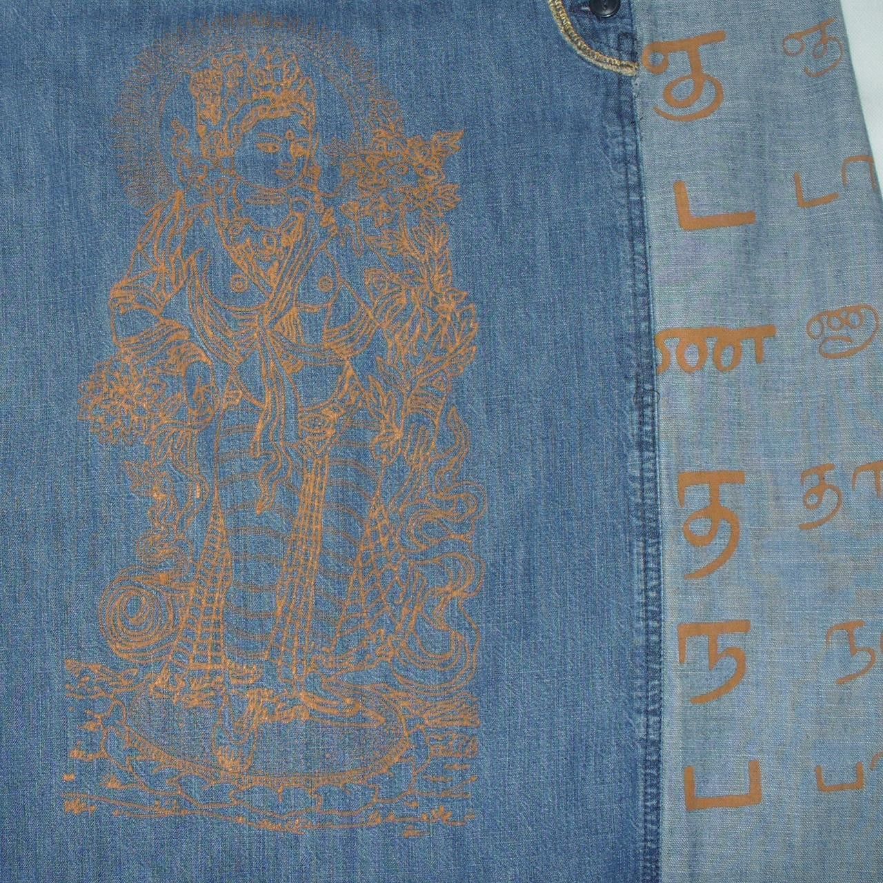 Other Made in Tunisia vintage denim maxi skirt Size 28" / US 6 / IT 42 - 4 Thumbnail