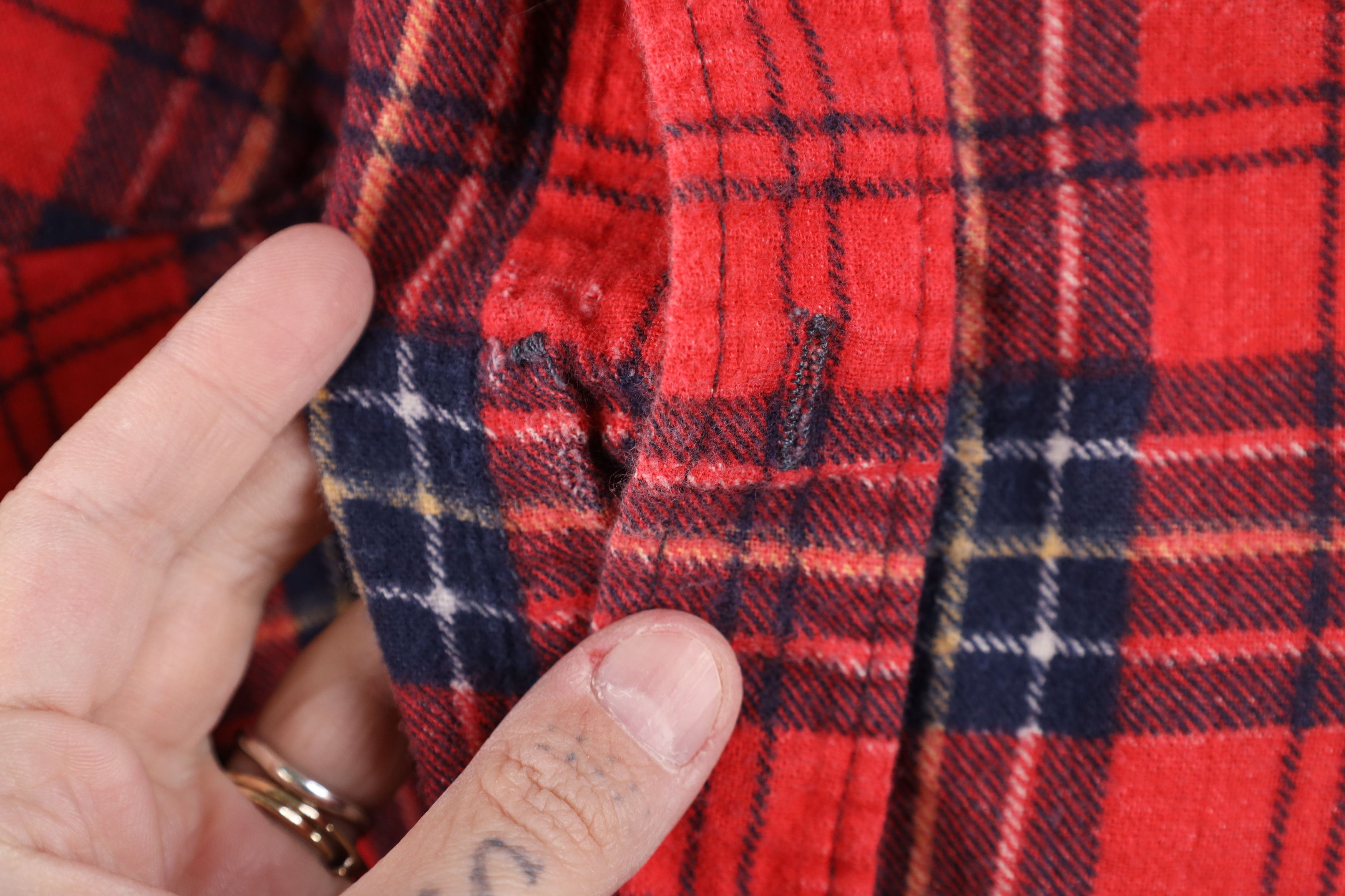 Vintage Vintage 80s 90s Streetwear Collared Button Shirt Plaid Size US XL / EU 56 / 4 - 4 Thumbnail