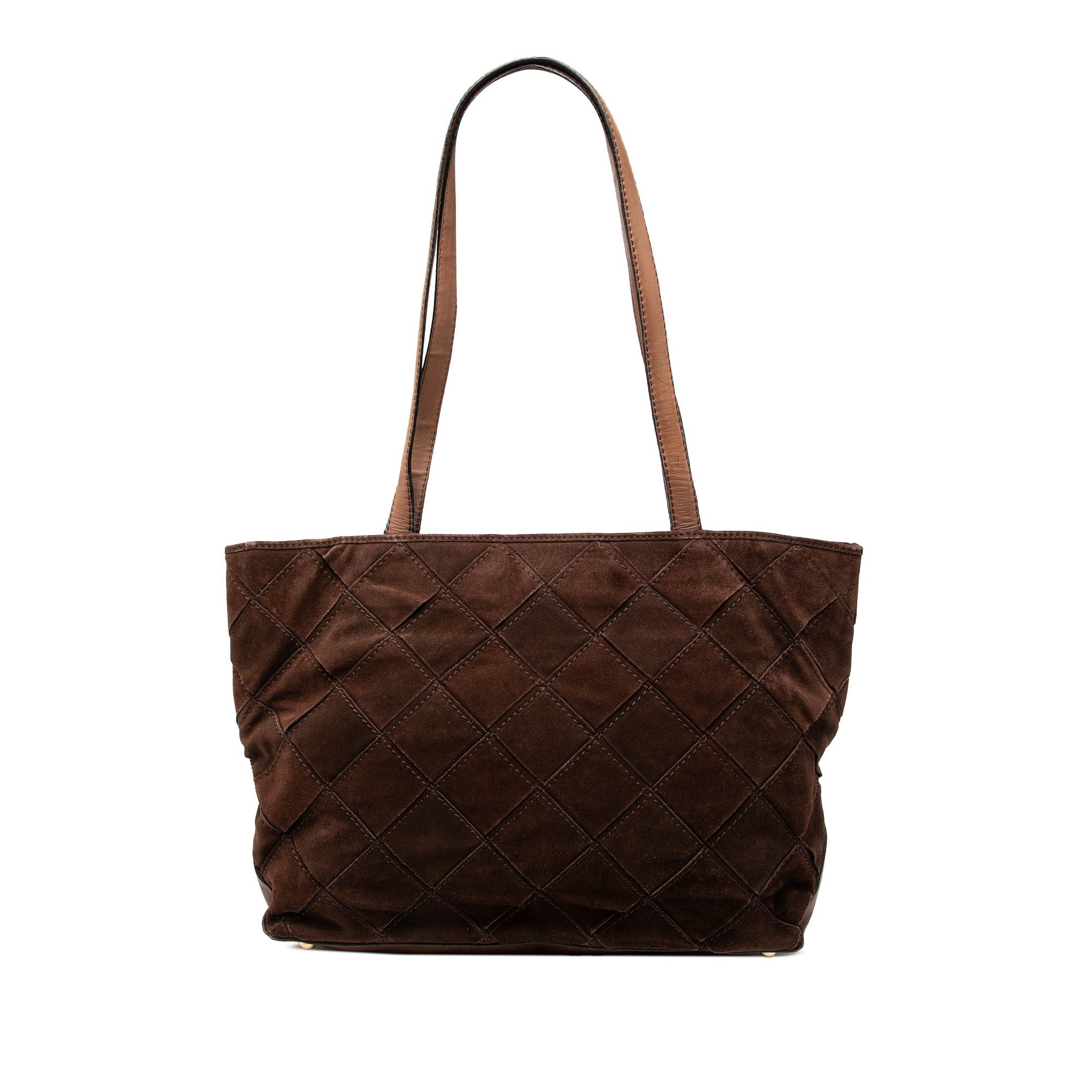Suede Intrecciato Tote