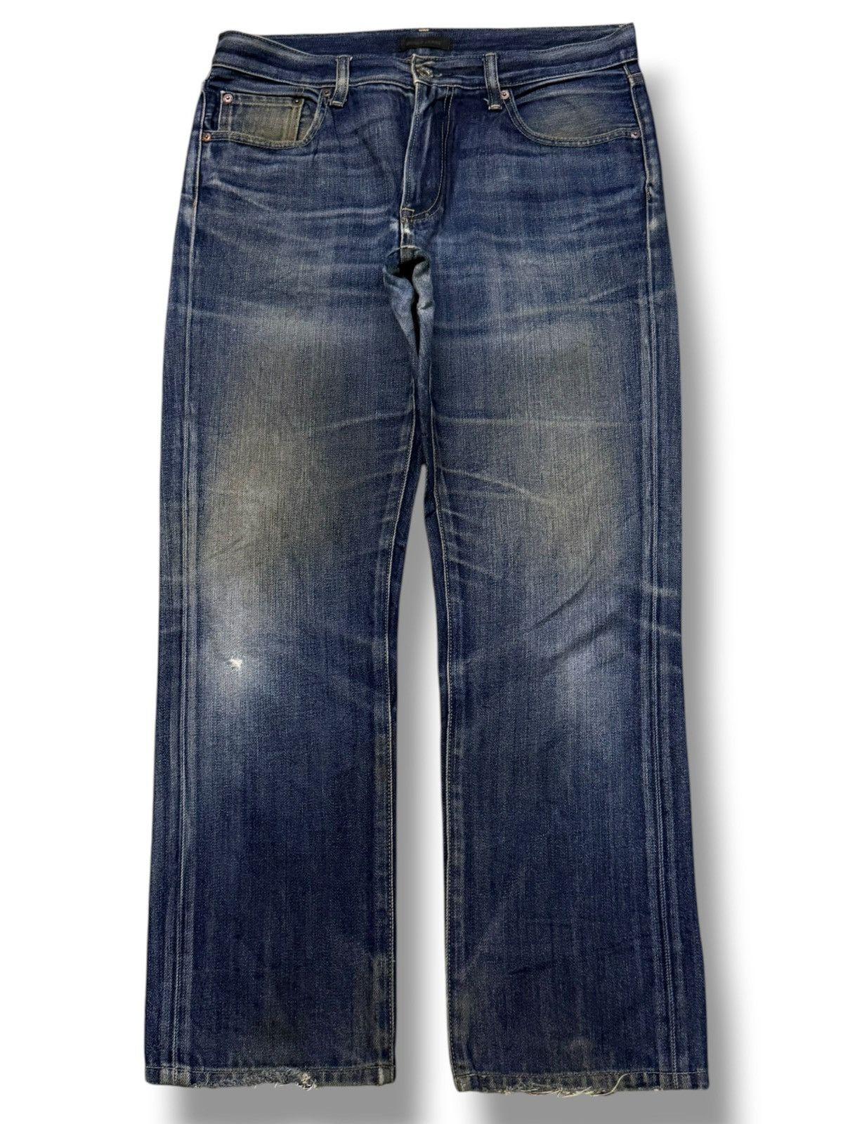Uniqlo Vintage UNIQLO Kaihara Denim Japan | Regular Straight | W33 Size US 33 - 2 Thumbnail