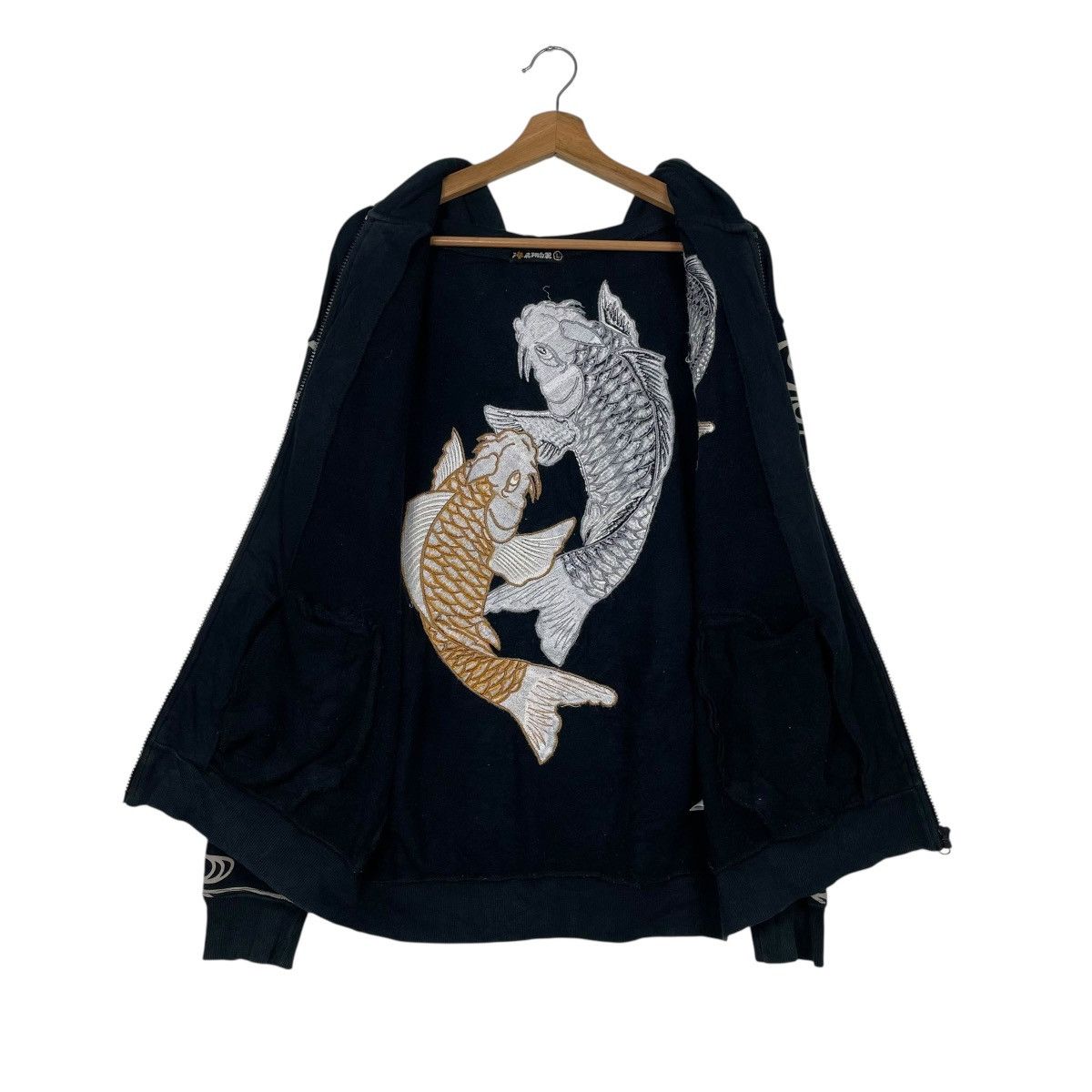 Japanese Brand Japanese Brand Koi Fish Sukajan Zipper Hoodie Size US M / EU 48-50 / 2 - 12 Thumbnail