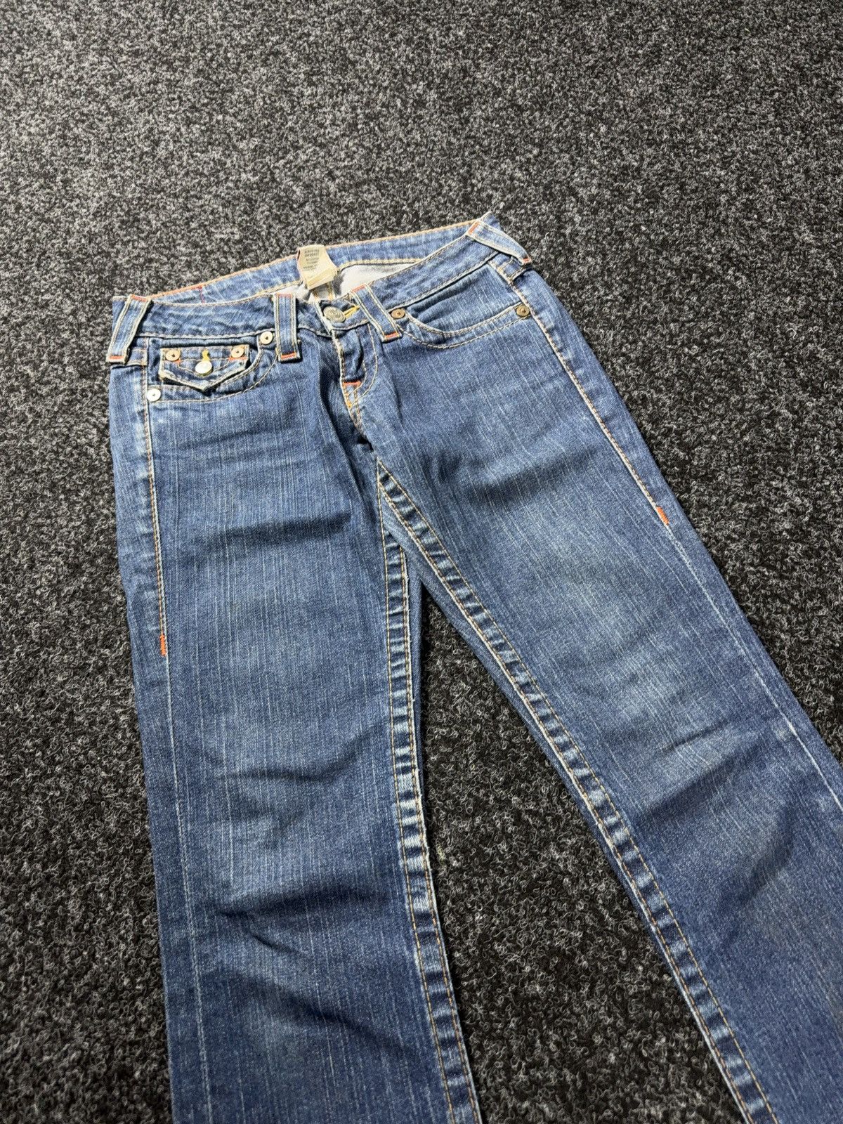True Religion 00s True Religion USA Dirty Distressed Y2K Bootcut Jeans USA Size 25" / US 0 / IT 36 - 8 Thumbnail