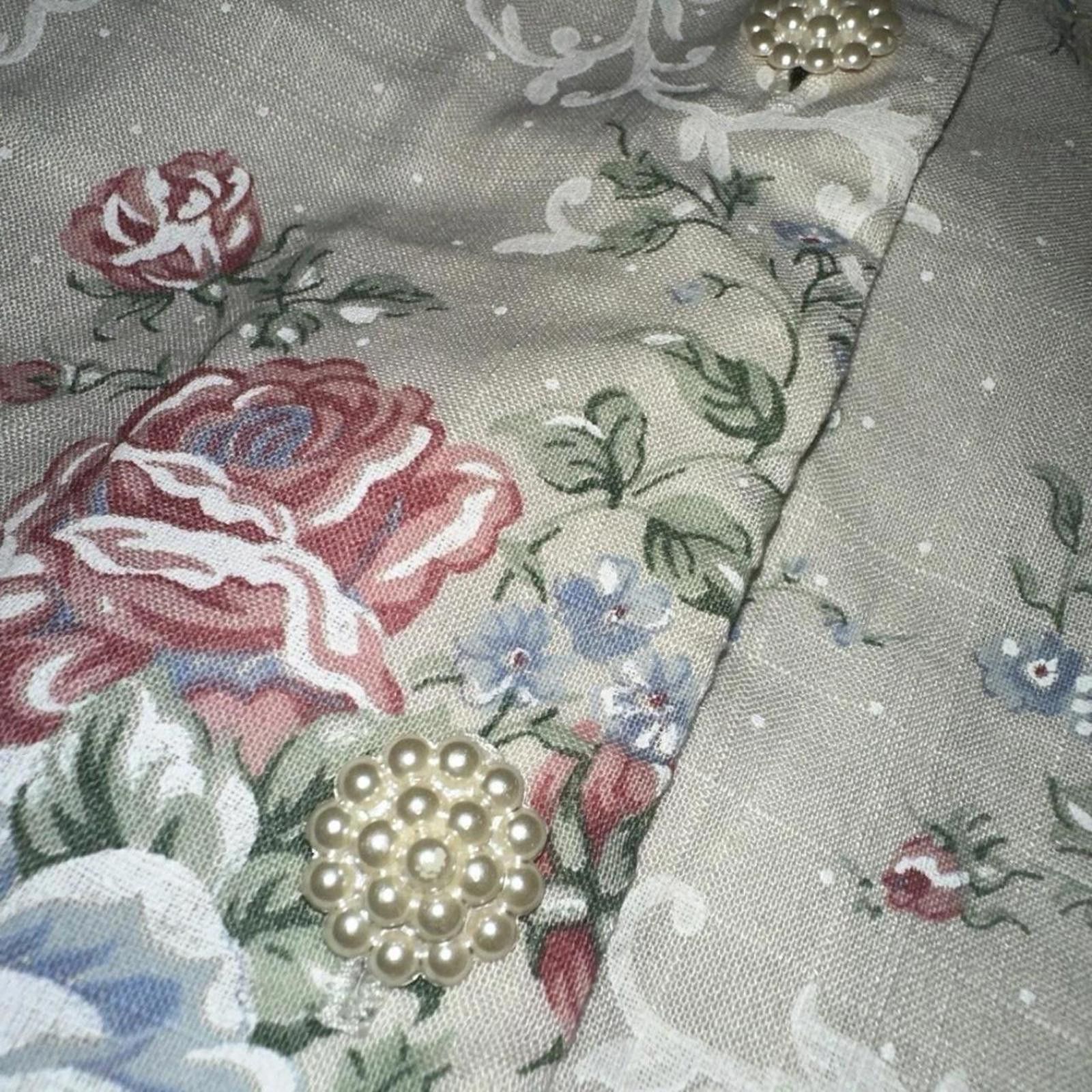 Other vintage floral blouse ruffles blouse #floralblouse Size XL / US 12-14 / IT 48-50 - 3 Thumbnail