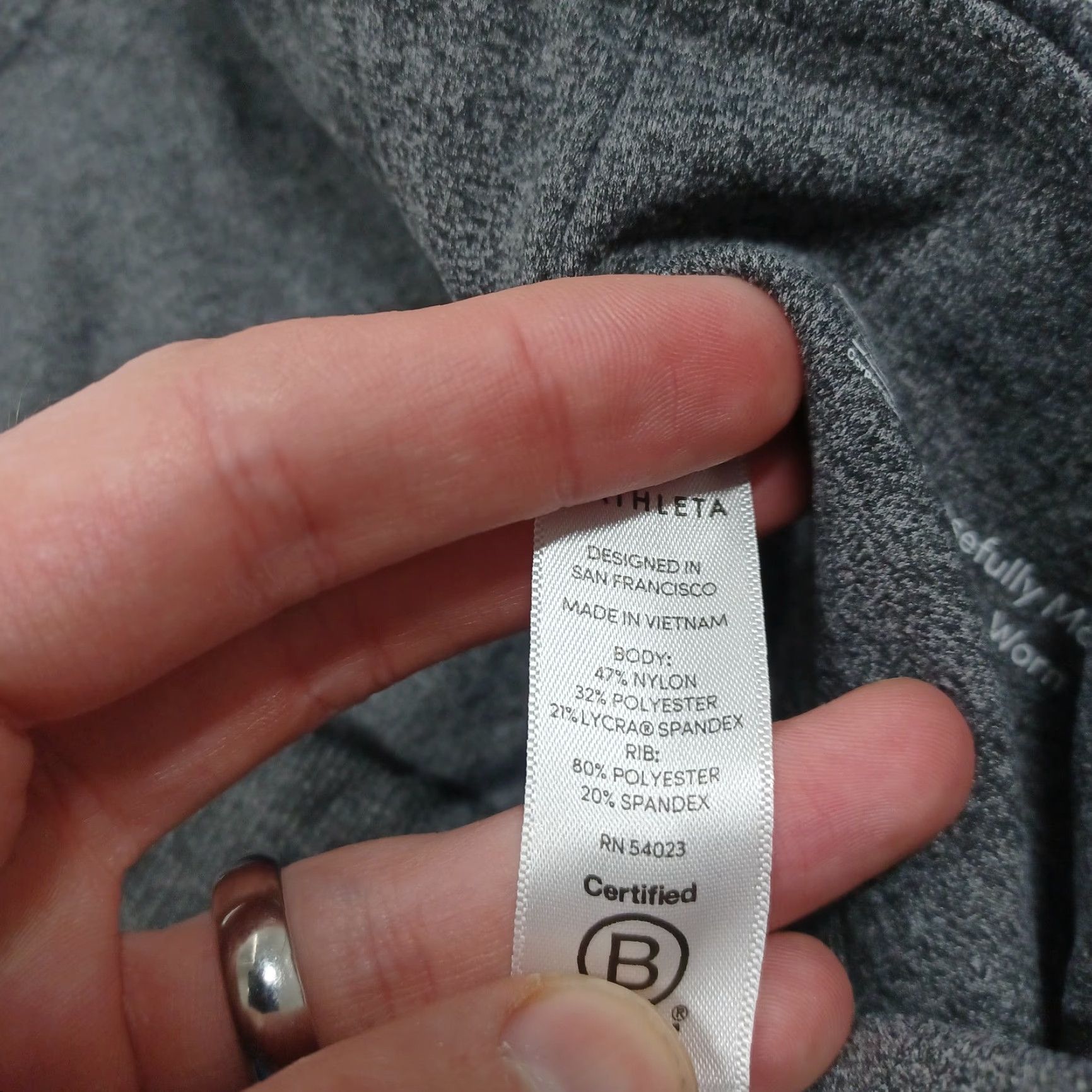 Athleta Athleta Leggings Womens Small Gray Flared Pull On Activewear Size 26" / US 2 / IT 38 - 4 Thumbnail