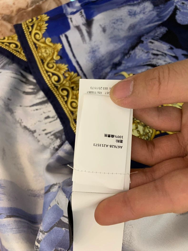 Versace Versace Mulberry silk shirt Size US XL / EU 56 / 4 - 7 Thumbnail