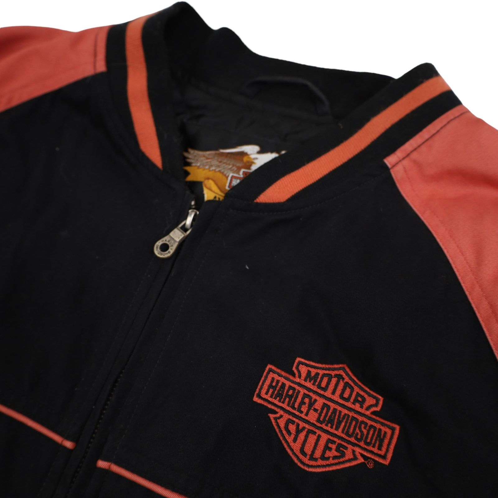 Harley Davidson × Vintage Vintage Harley Davidson Spellout Quilted Bomber Jacket Size US XL / EU 56 / 4 - 6 Thumbnail