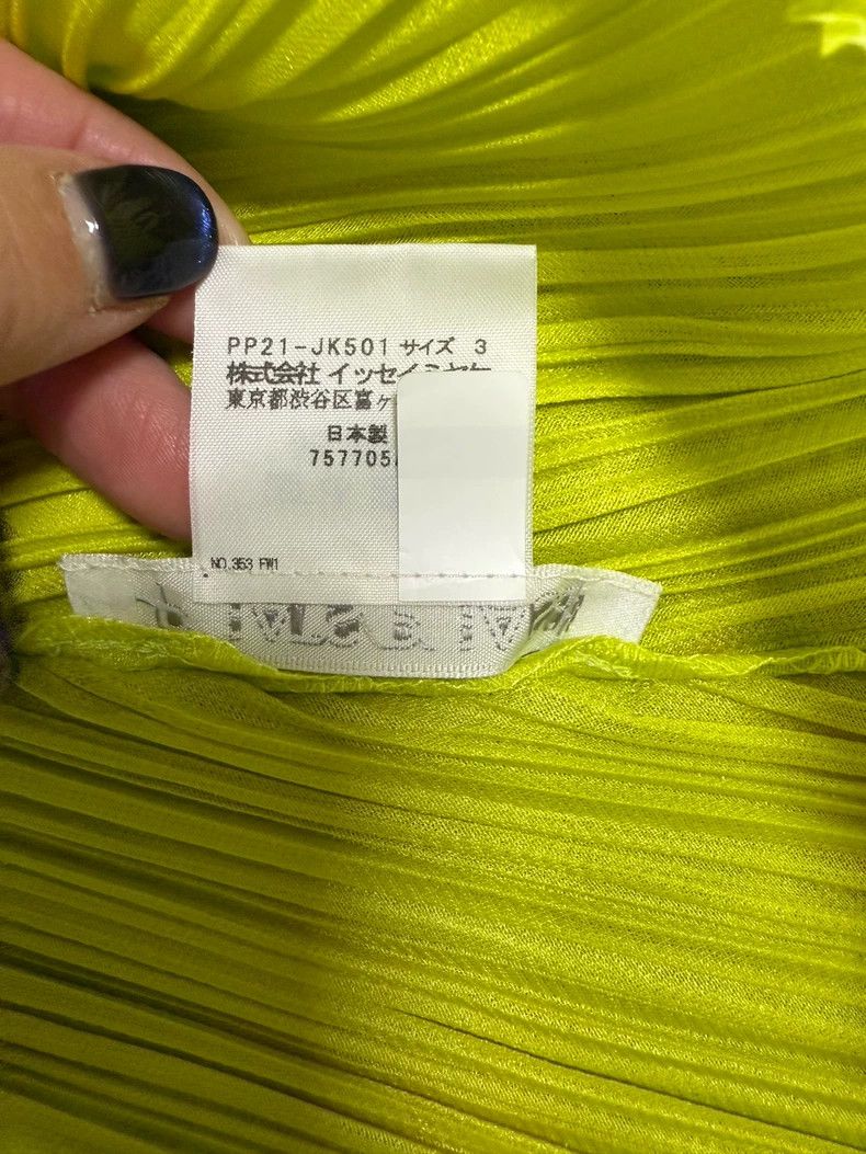 Issey Miyake Issey Miyake size:3 Green pleated short-sleeved shirt Size M / US 6-8 / IT 42-44 - 3 Thumbnail