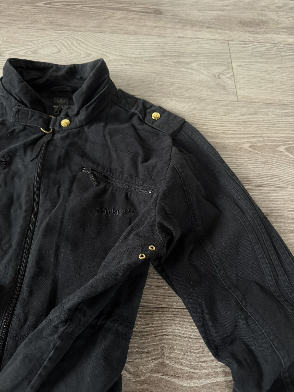 Adidas Rare Swag Avant Garde Adidas 3 Stripes Drip Cotton Jacket Size US L / EU 52-54 / 3 - 15 Thumbnail
