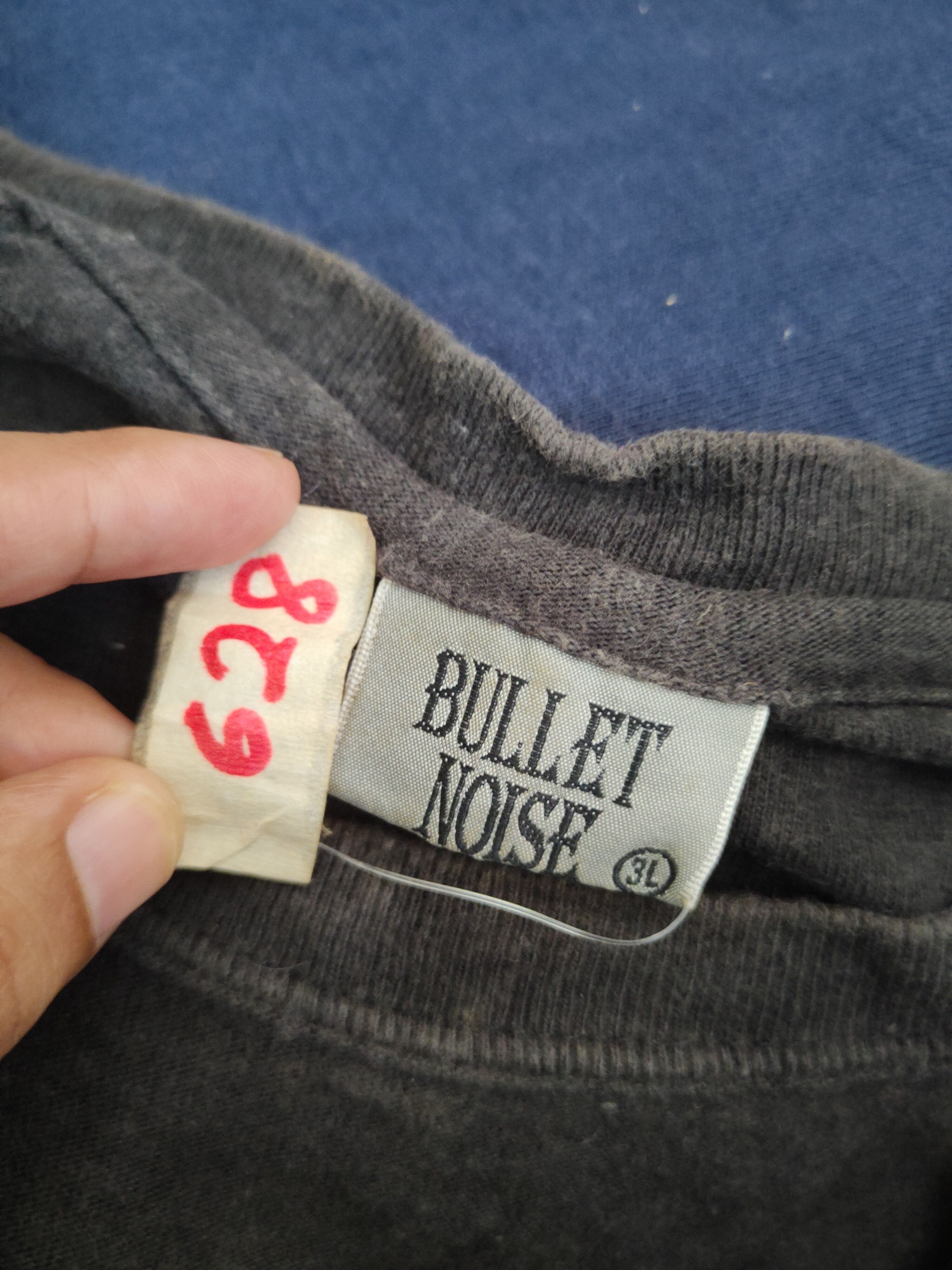Bullet Noise DL Bullet Noise Black Faded Long Sleeve T-shirts #628 Size US XL / EU 56 / 4 - 5 Thumbnail