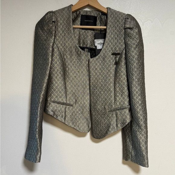Scotch & Soda Maison Scotch Star de la Saison Metallic Jacquard Blazer XS Size XS / US 0-2 / IT 36-38 - 2 Thumbnail