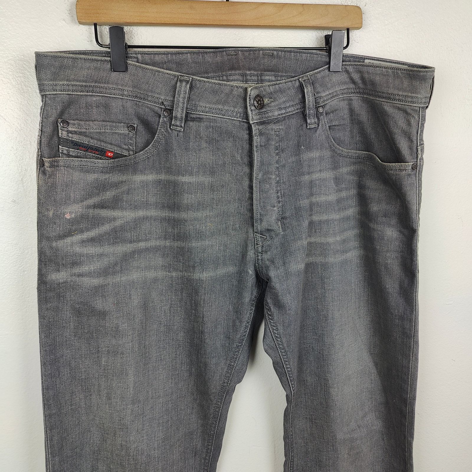Diesel Diesel Safado Jeans Mens 36x32 Gray Slim Straight Leg Cotton Size US 36 / EU 52 - 2 Thumbnail