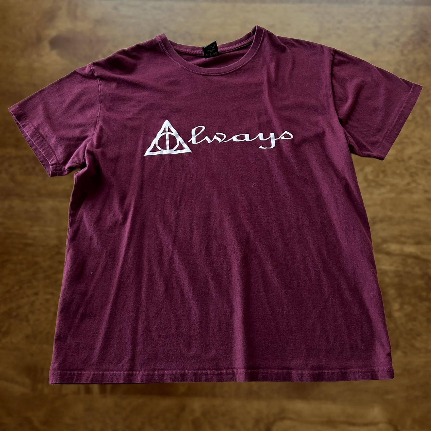 Vintage VINTAGE Harry Potter Tagos Shirt Mens XL Red Always Deathly Hallows Graphic Tee T-Shirt Size US XL / EU 56 / 4 - 1 Thumbnail