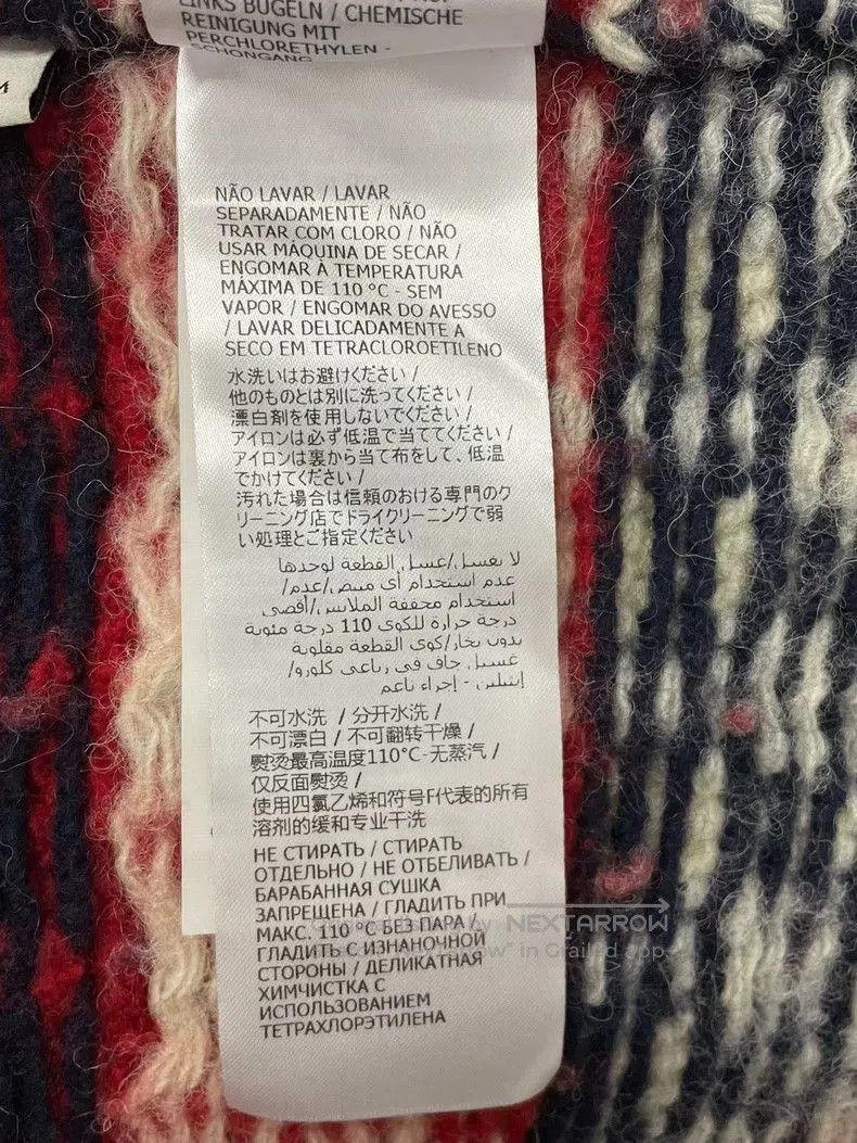 Gucci Gucci Red White Black Wool Cardigan. Size US M / EU 48-50 / 2 - 7 Thumbnail