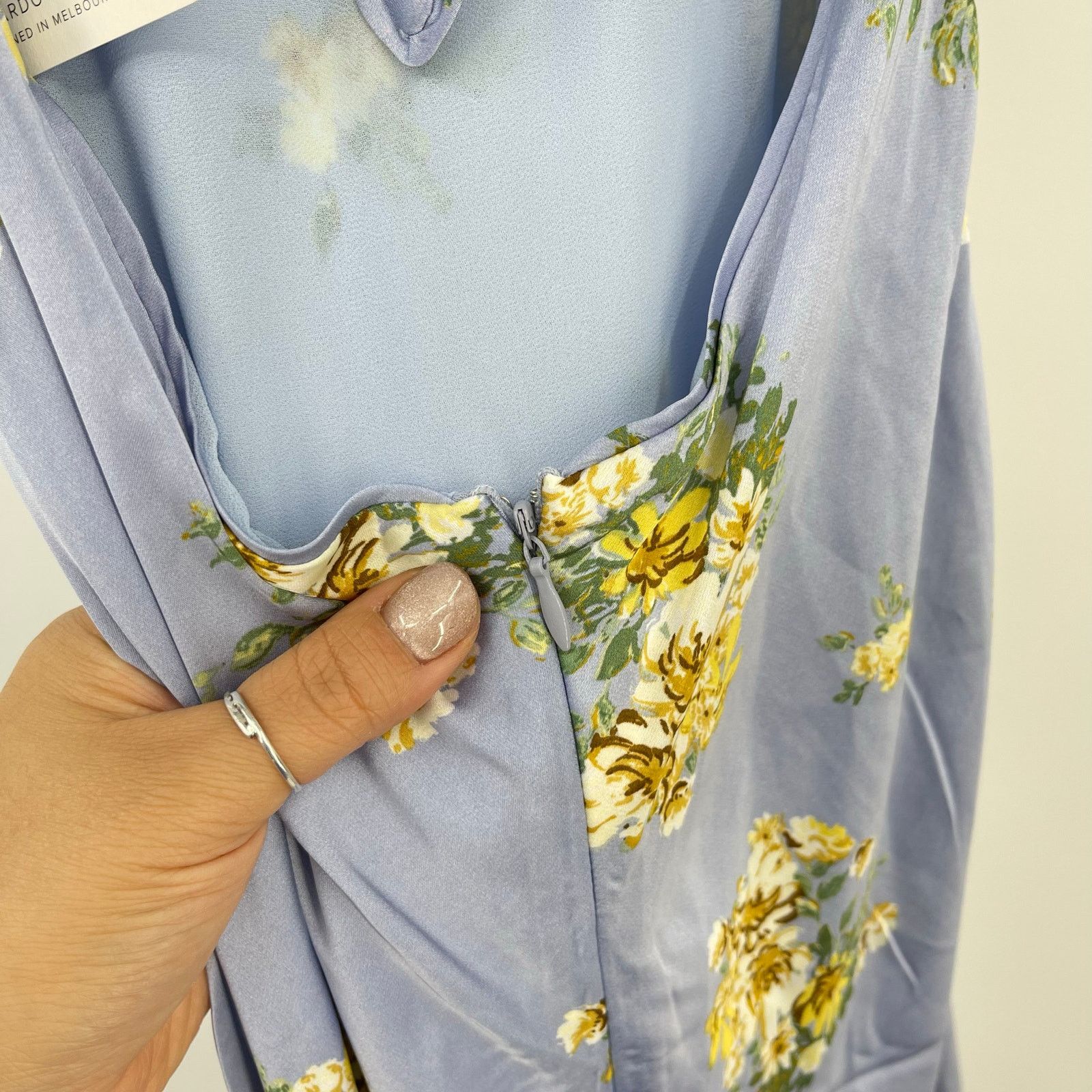 Other Bardot | Malinda Slip Dress in Baby Blue Floral 2 Size XS / US 0-2 / IT 36-38 - 12 Thumbnail