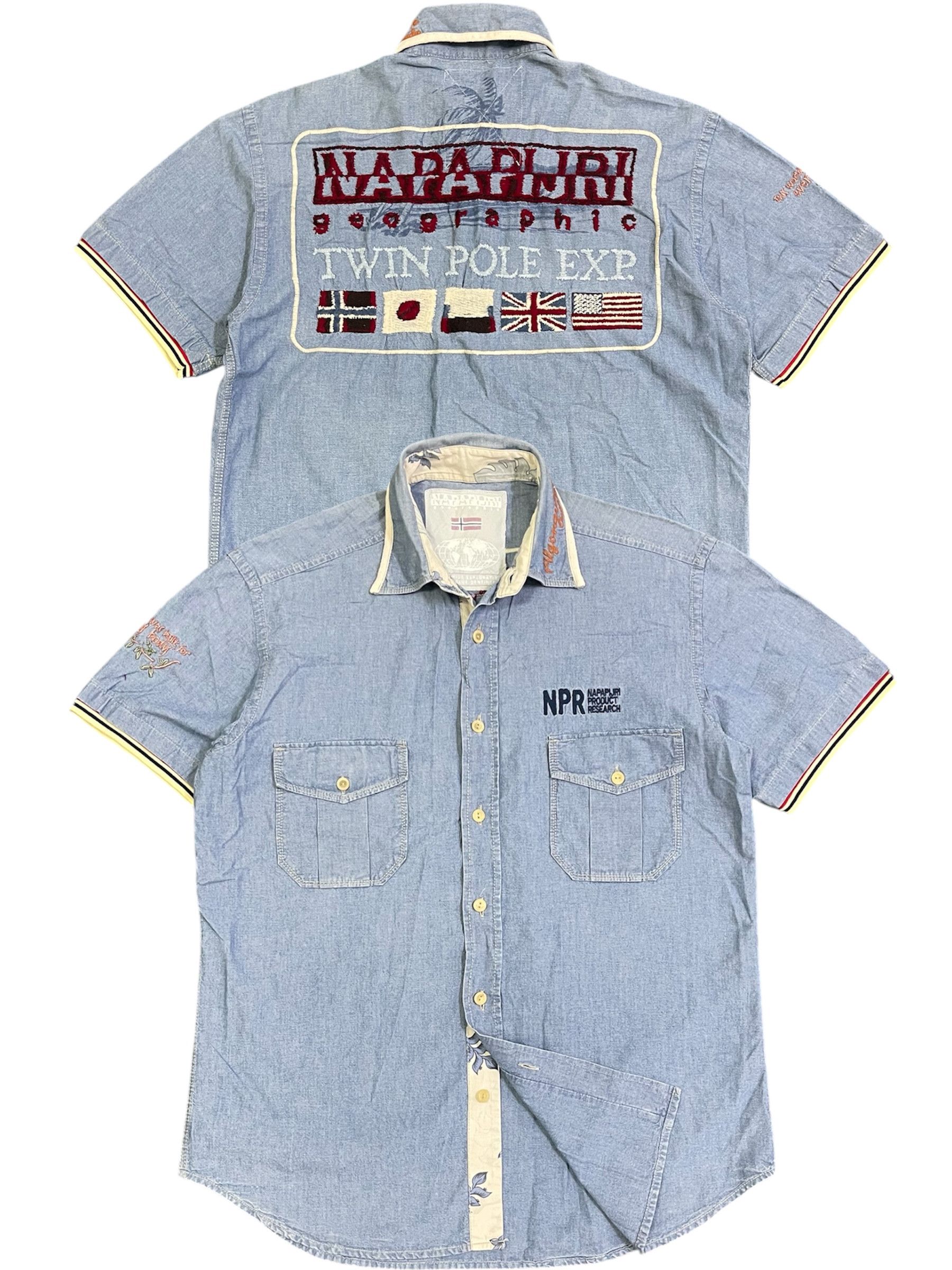 Napapijri Napapijri Chambray Oxford JBA Style Embroidery Logo Size US L / EU 52-54 / 3 - 1 Thumbnail