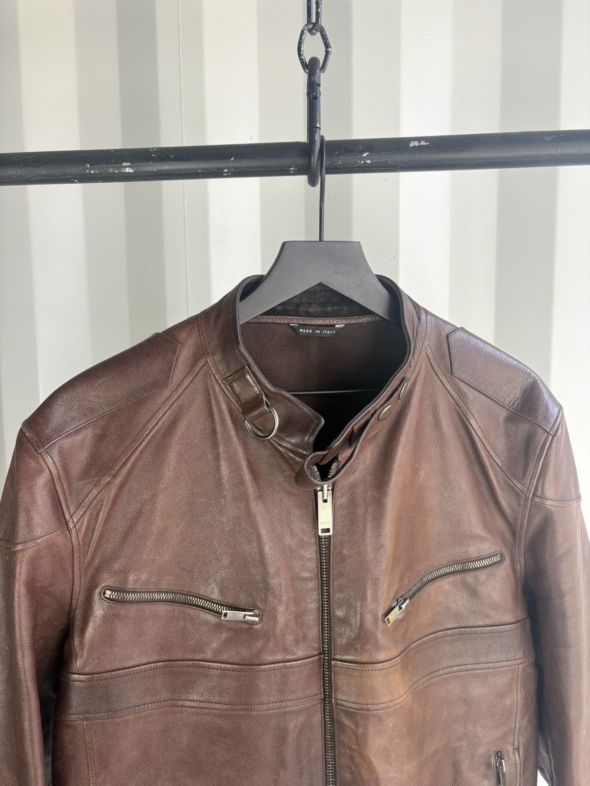 Gucci Leather Moto Jacket Gucci Tom Ford Era Size US XL / EU 56 / 4 - 2 Thumbnail