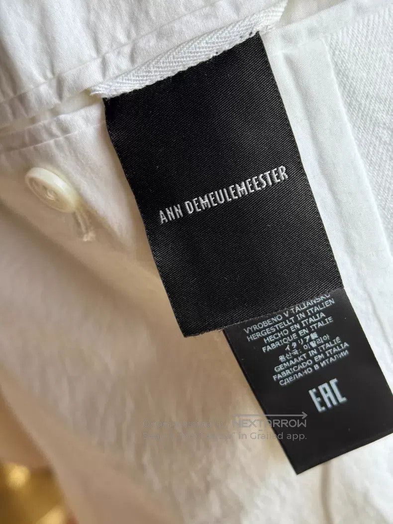 Ann Demeulemeester Ann Demeulemeester White Tie-Waist Loose Fit Suit Jacket Size S / US 4 / IT 40 - 6 Thumbnail