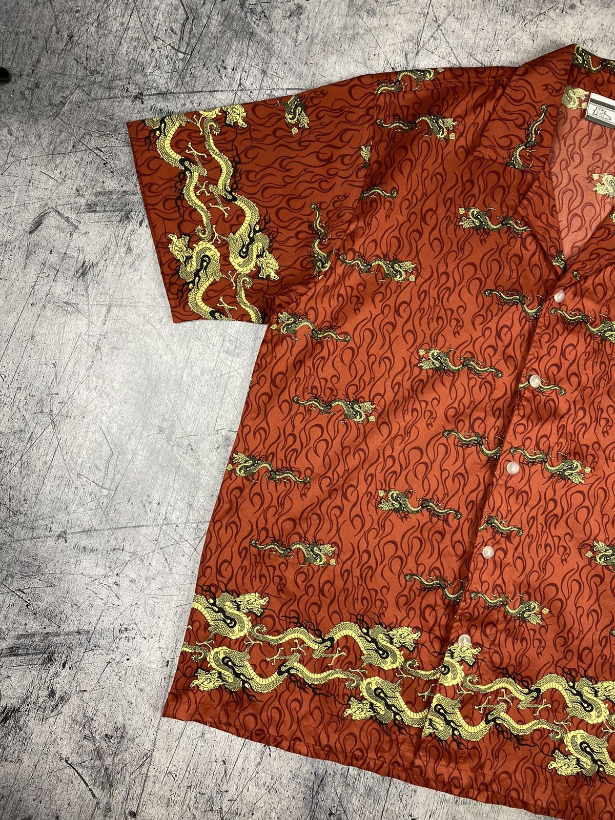 Japanese Brand × No Fear × Vintage Vintage No Fear Japanese Style Dragon Print Shirt Size US M / EU 48-50 / 2 - 3 Thumbnail
