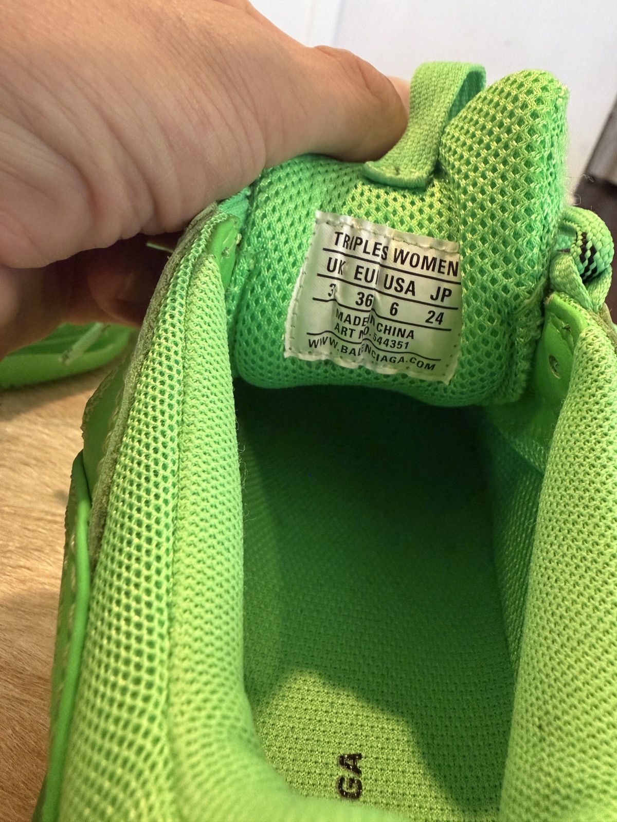 Balenciaga Balenciaga Triple S (Green) Size US 6 / EU 39 - 8 Thumbnail